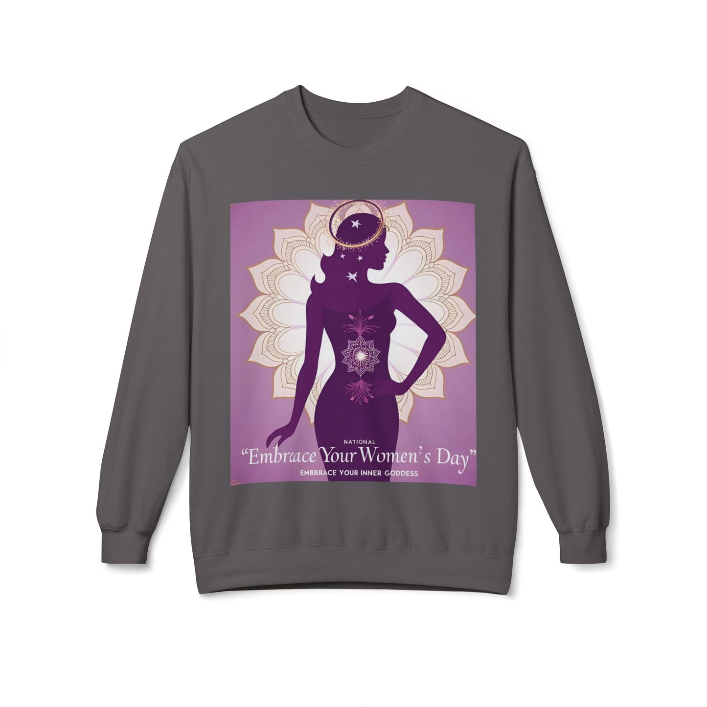 Embrace Your Inner Goddess Crewneck Sweatshirt - Women’s Day Celebration