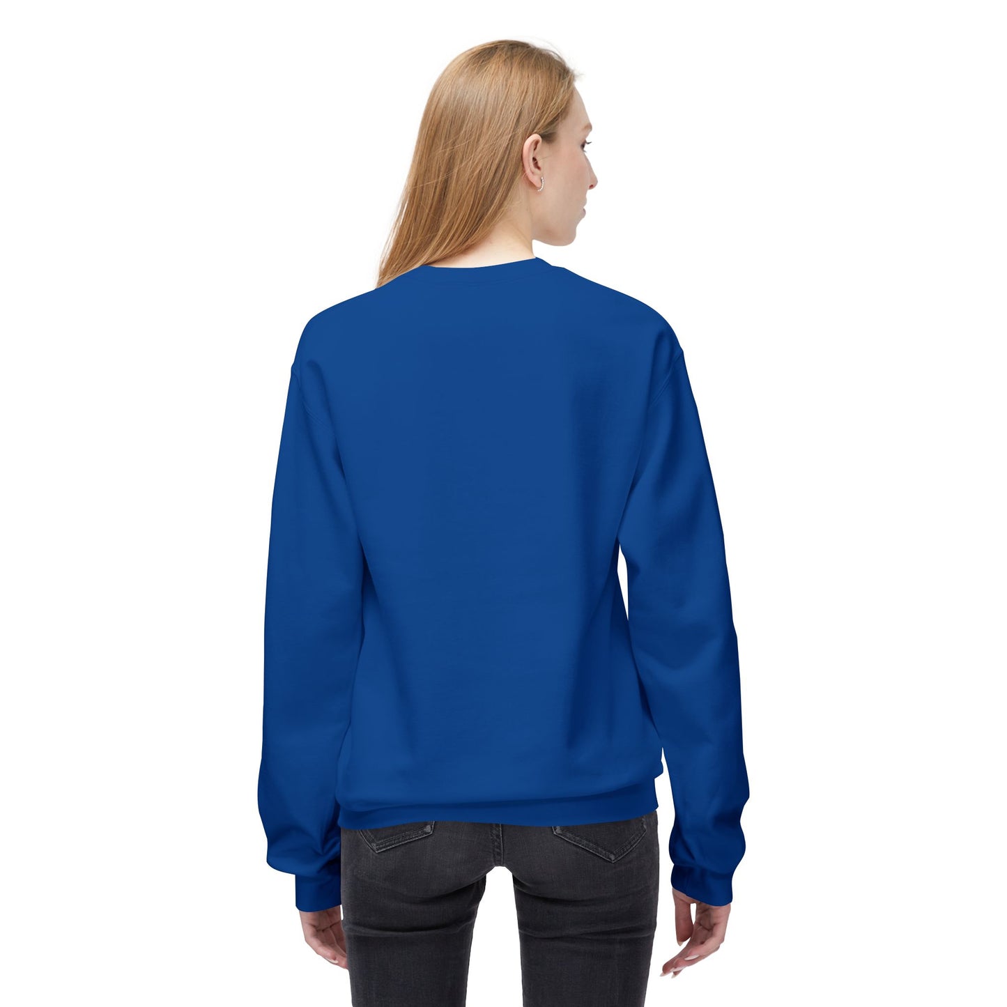 Inspirerende Fleece Crewneck-trui - "Hou aan om vorentoe te beweeg"