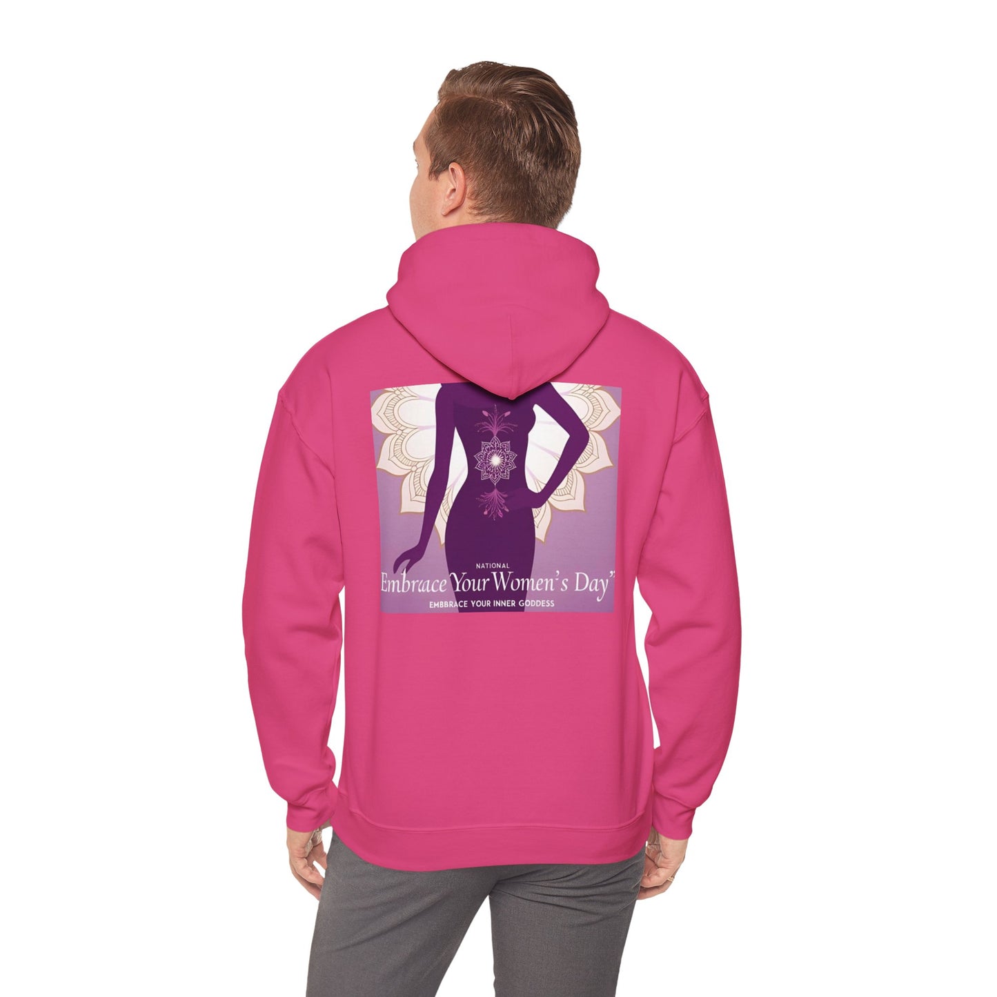 Embrace Your Women's Day Hoodie - Unisex Heavy Blend Sweatshirt