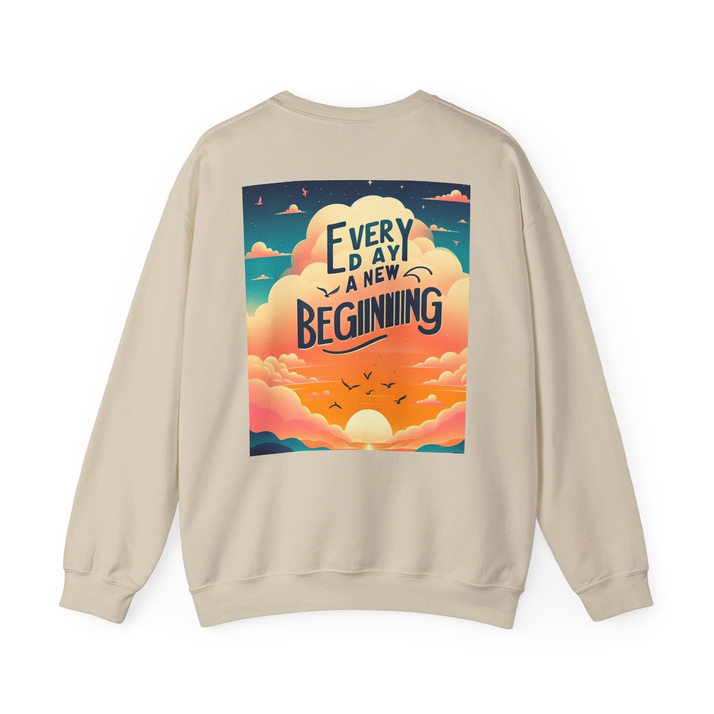 Inspirerende Crewneck-trui - Elke dag 'n nuwe begin