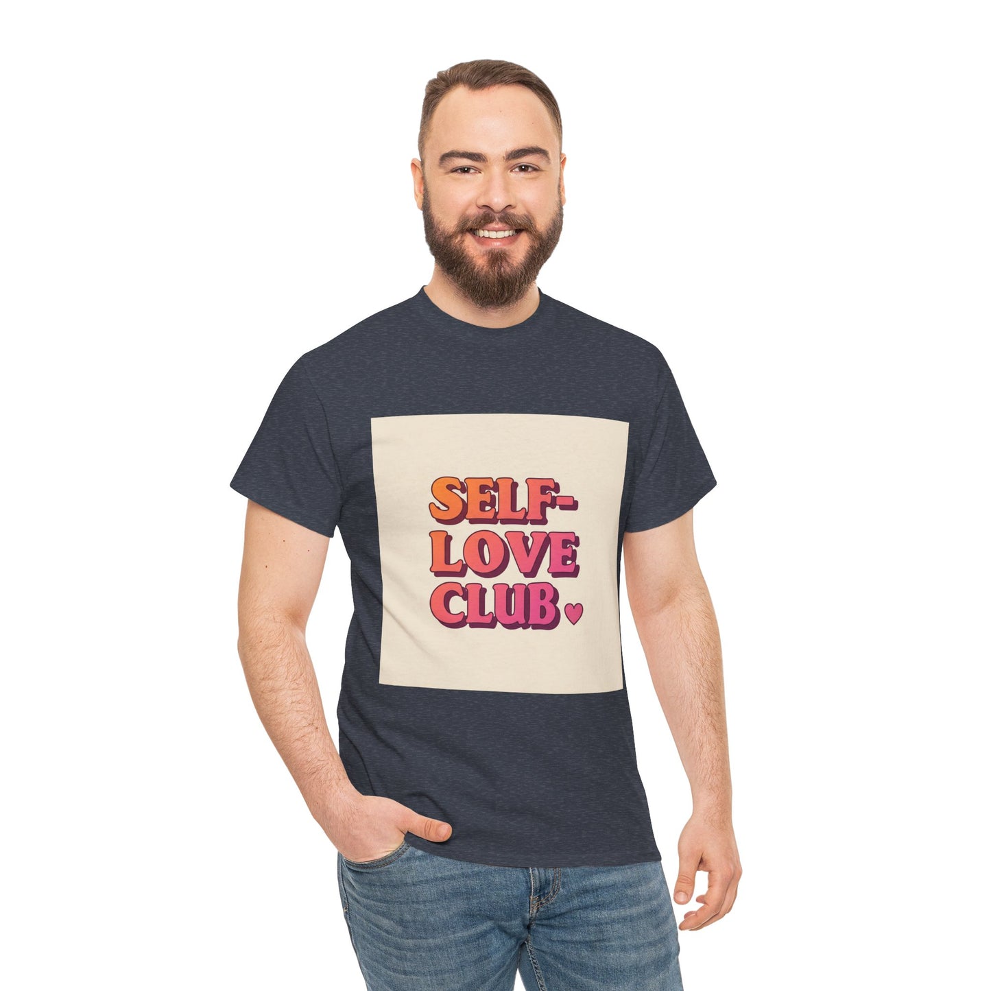 Self-Love Club Unisex Heavy Cotton Tee - Empowerment & Comfort for All