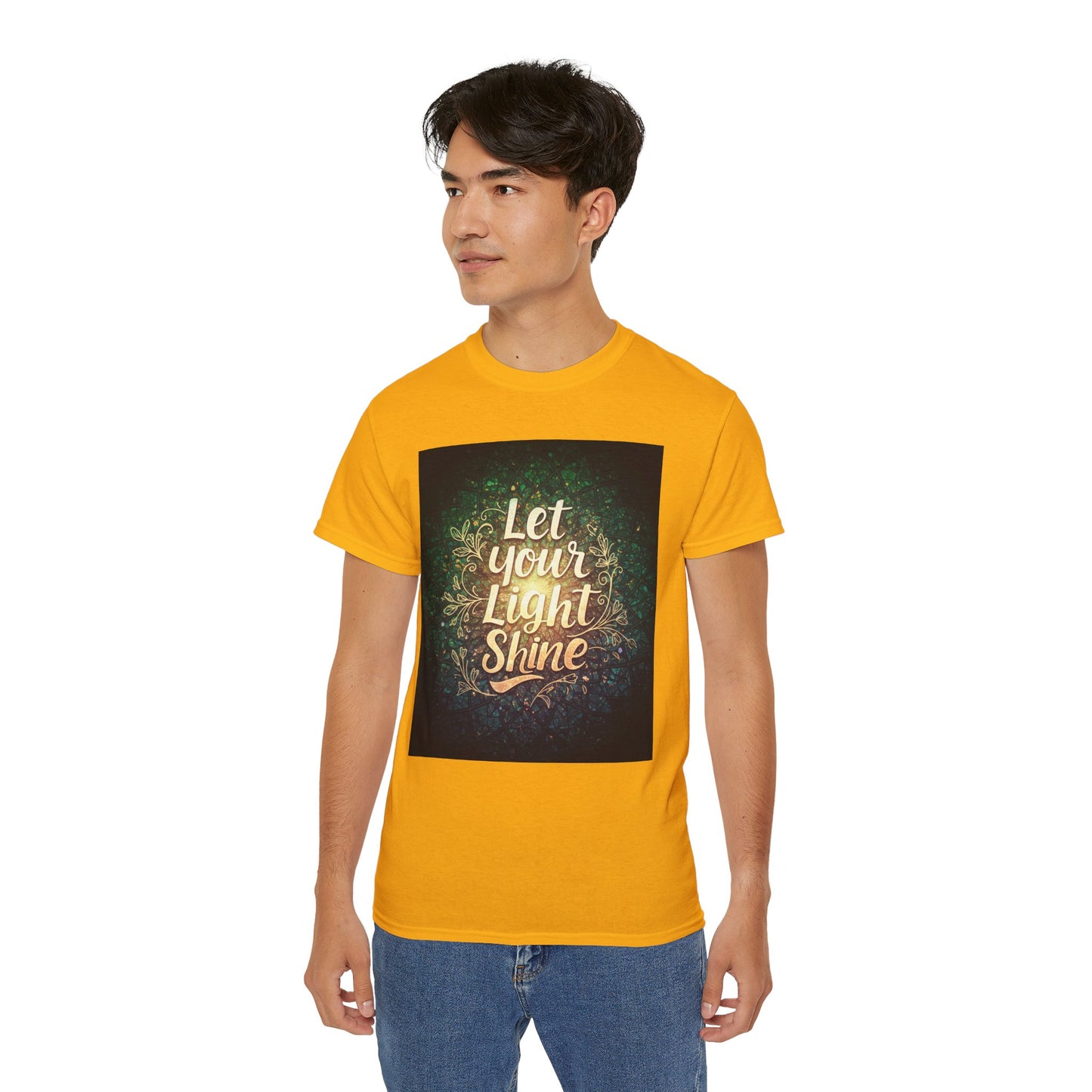 Inspirational Unisex Ultra Cotton Tee - "Let Your Light Shine"