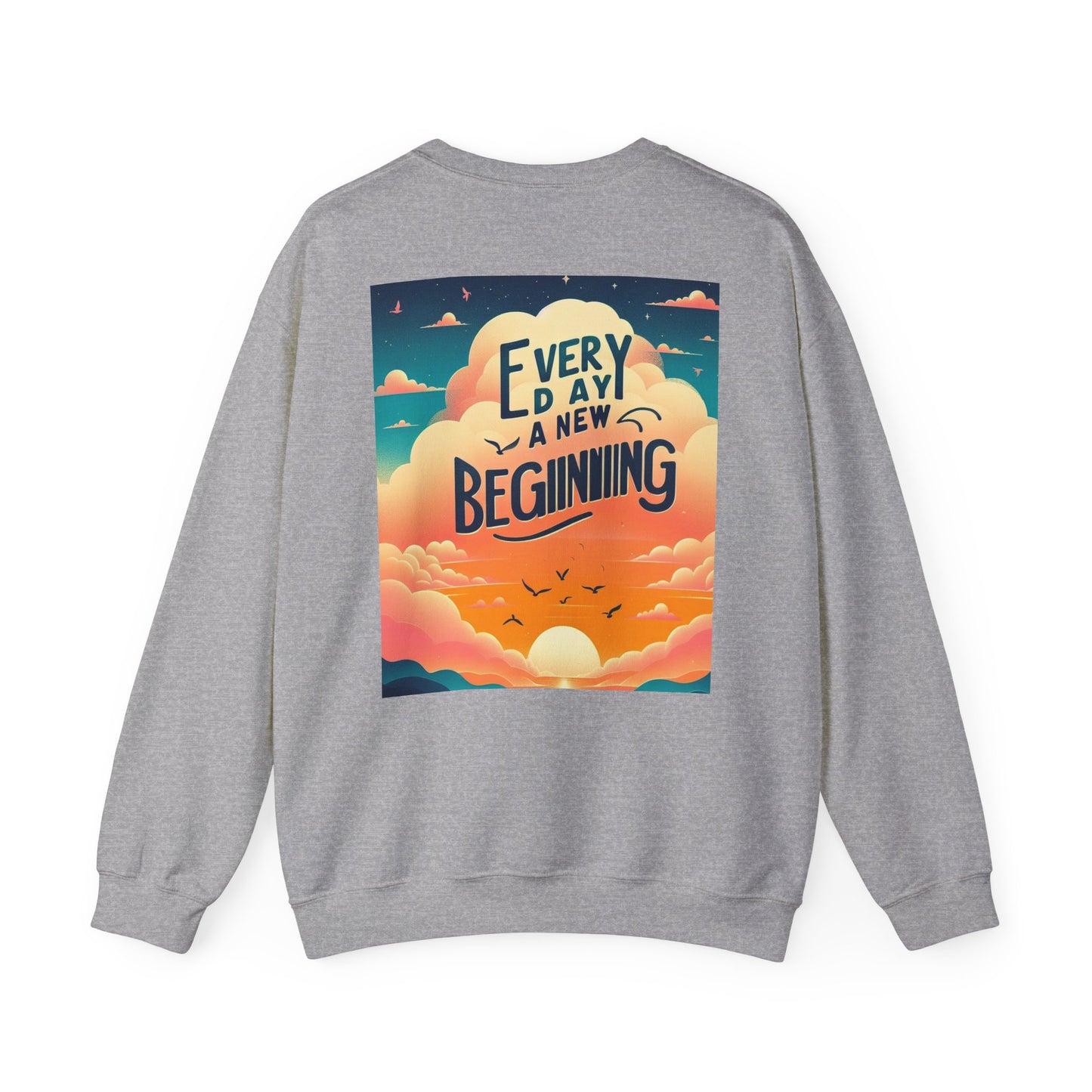 Inspirerende Crewneck-trui - Elke dag 'n nuwe begin