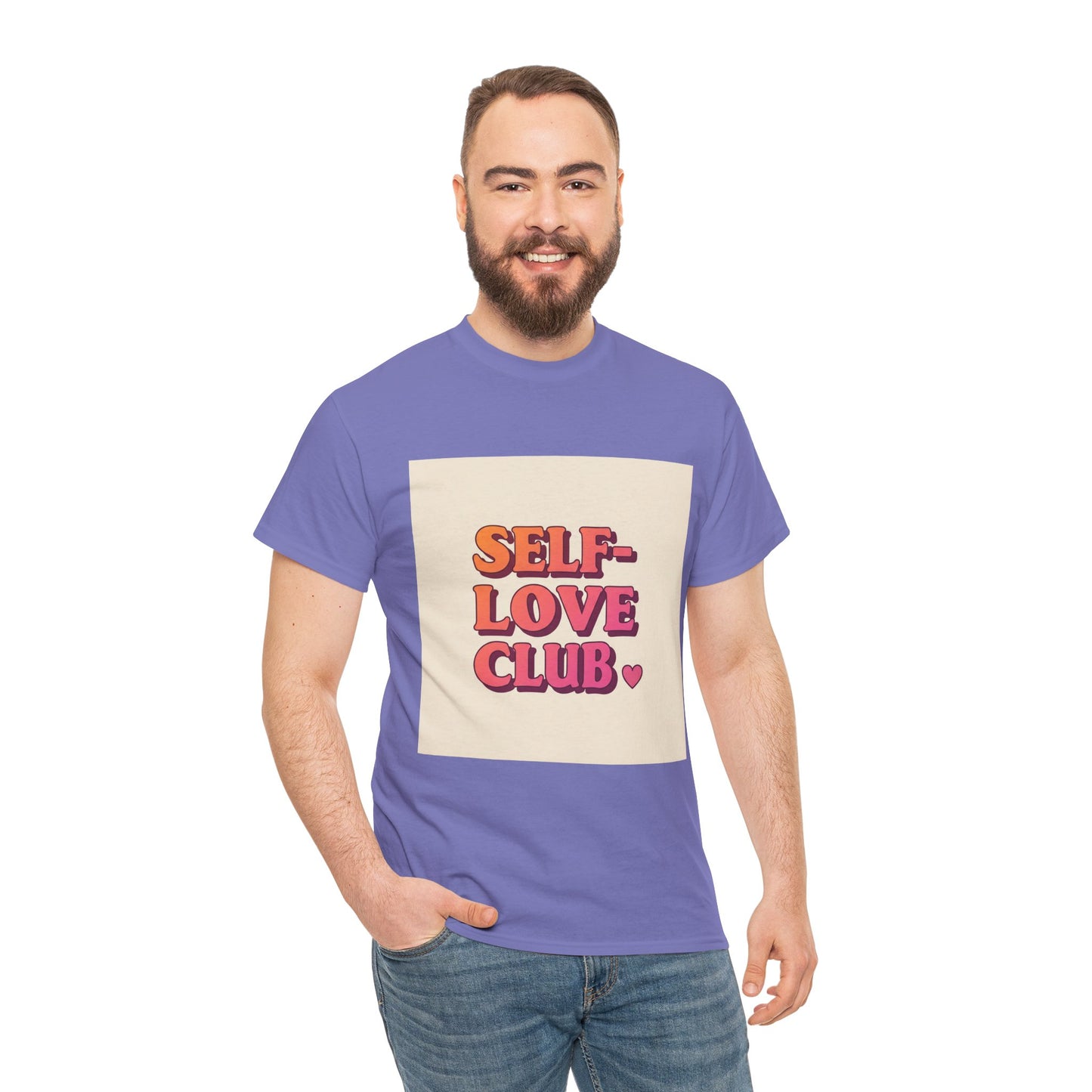 Self-Love Club Unisex Heavy Cotton Tee - Empowerment & Comfort for All