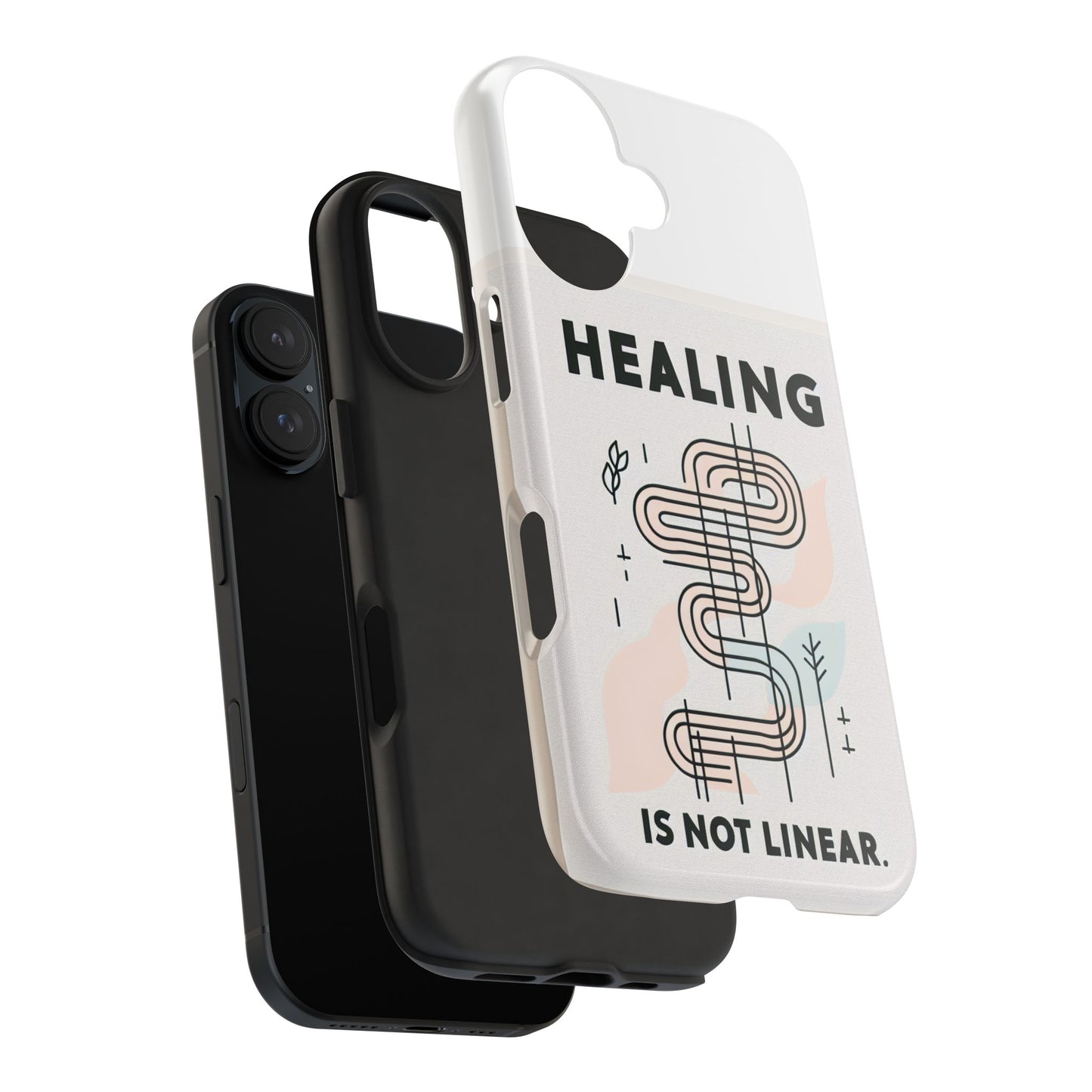 Healing Is Not Linear Tough Phone Case - Durable and Stylish Protection for Your Device