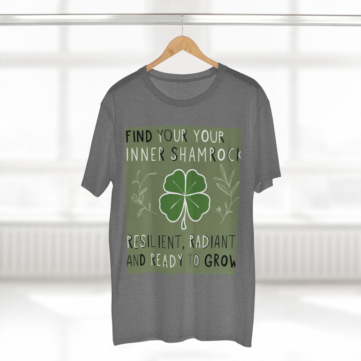 Front Print Design "Find Your Inner Shamrock" T-shirt