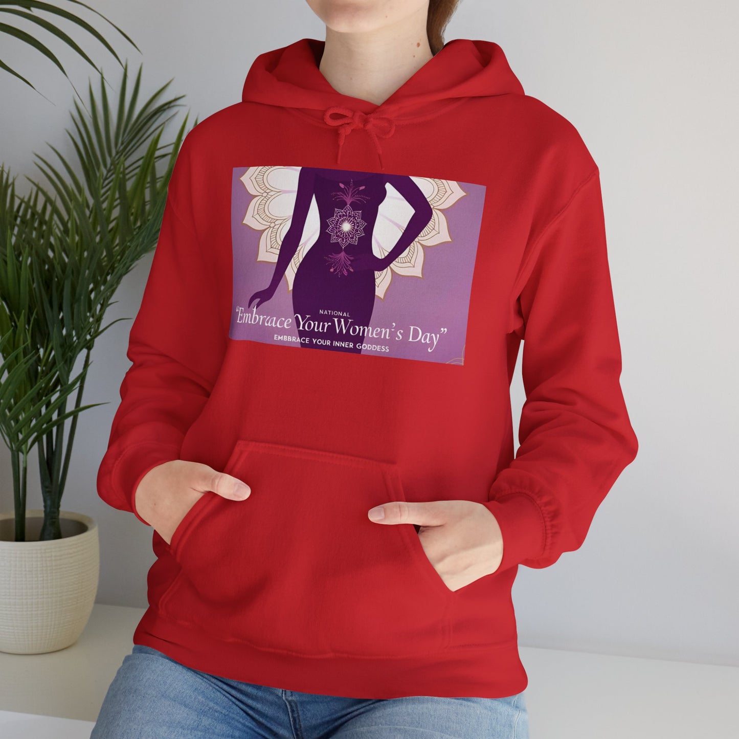 Embrace Your Women's Day Hoodie - Unisex Heavy Blend Sweatshirt