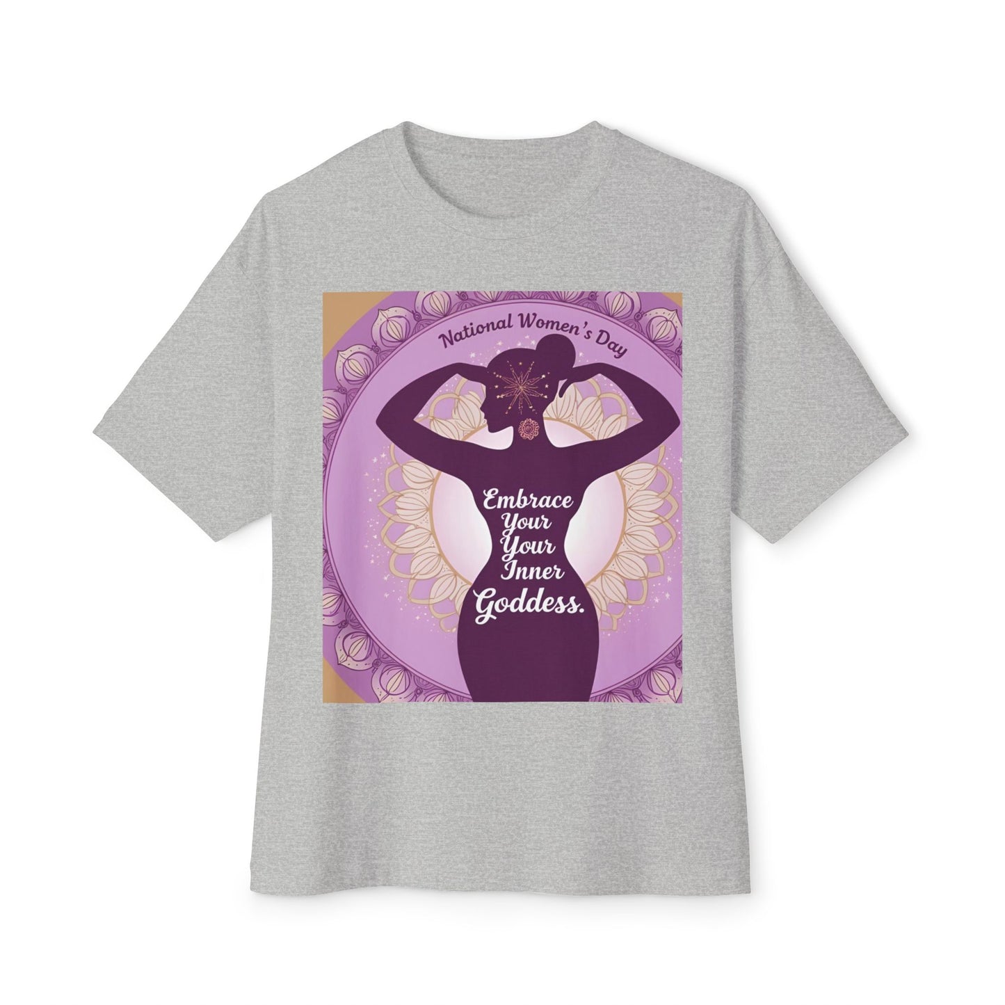 Embrace Your Inner Goddess Tee - Women's Day Boxy T-Shirt