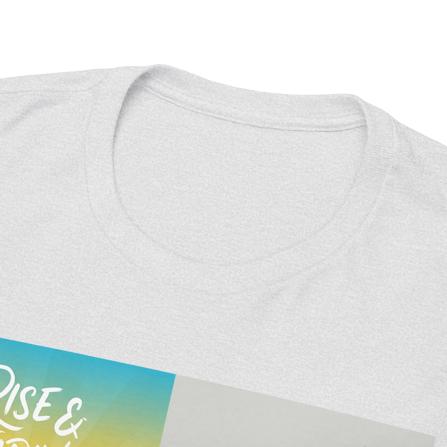 Motivational Unisex Heavy Cotton Tee - "Rise & Thrive, Fearless & Free"