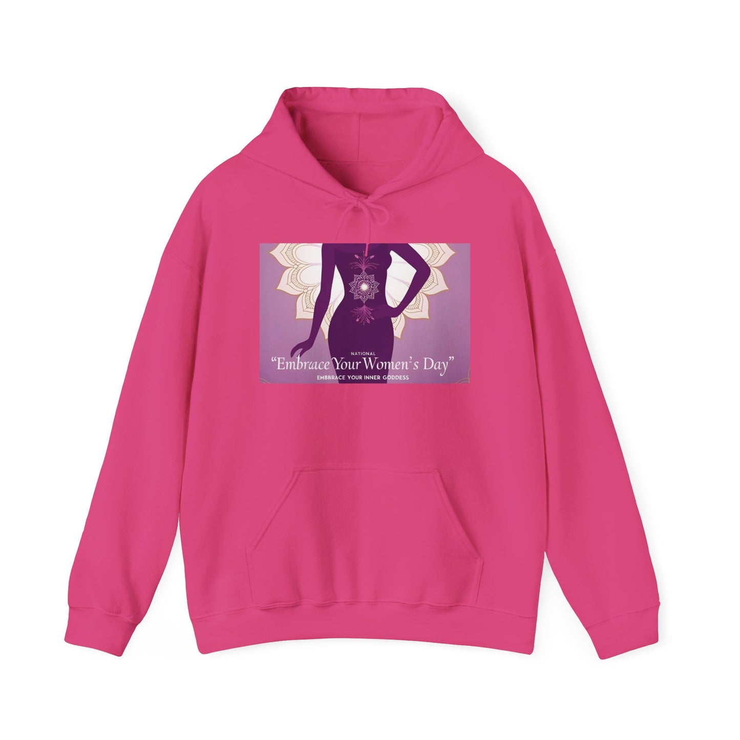 Embrace Your Women's Day Hoodie - Unisex Heavy Blend Sweatshirt