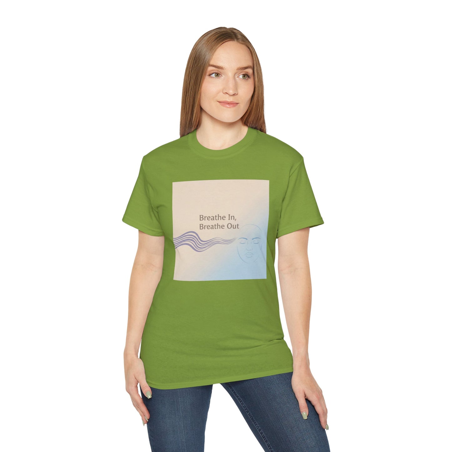 Mindfulness Unisex Ultra Cotton Tee - Breathe In, Breathe Out