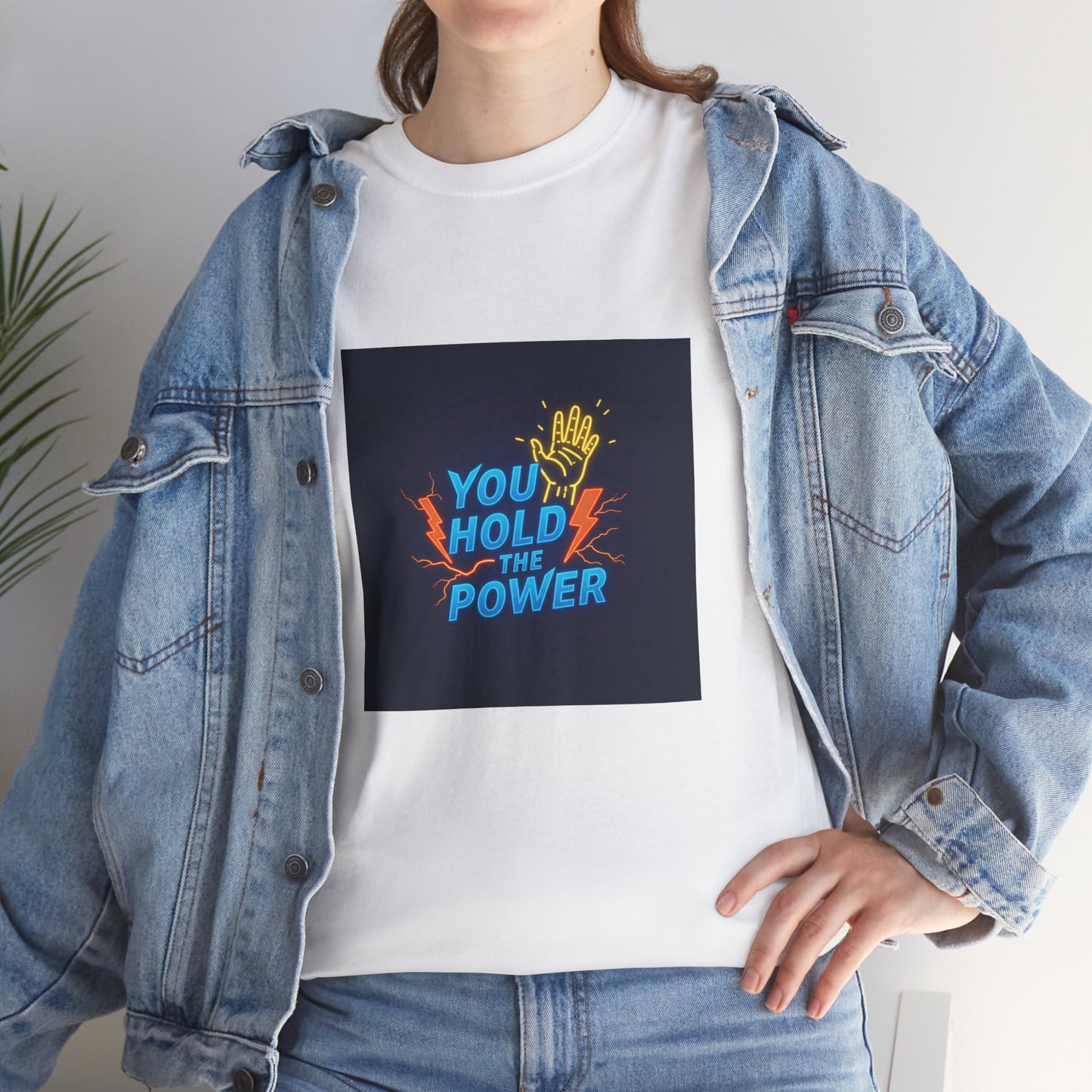 Empowering Unisex Heavy Cotton Tee - "You Hold the Power"