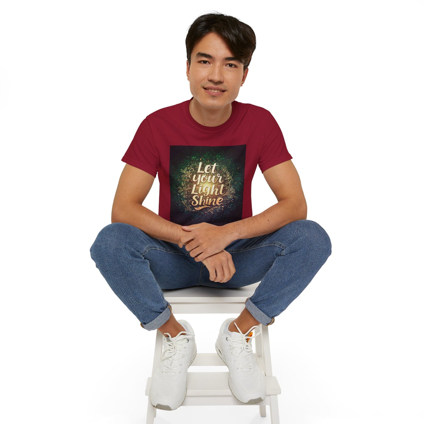 စိတ်အားထက်သန်သော Unisex Ultra Cotton Tee - "မင်းရဲ့အလင်းကို လင်းစေ"