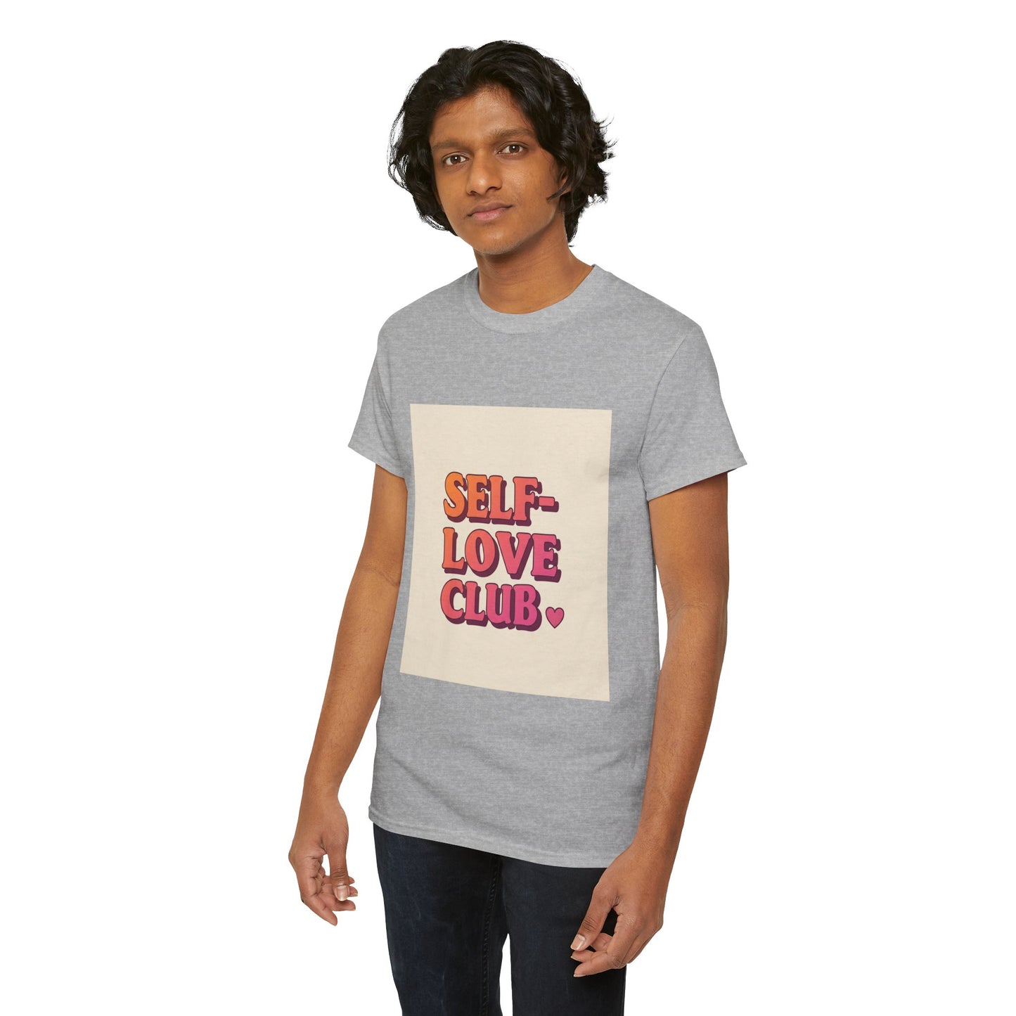 Self-Love Club Unisex Heavy Cotton Tee - Empowerment & Comfort for All