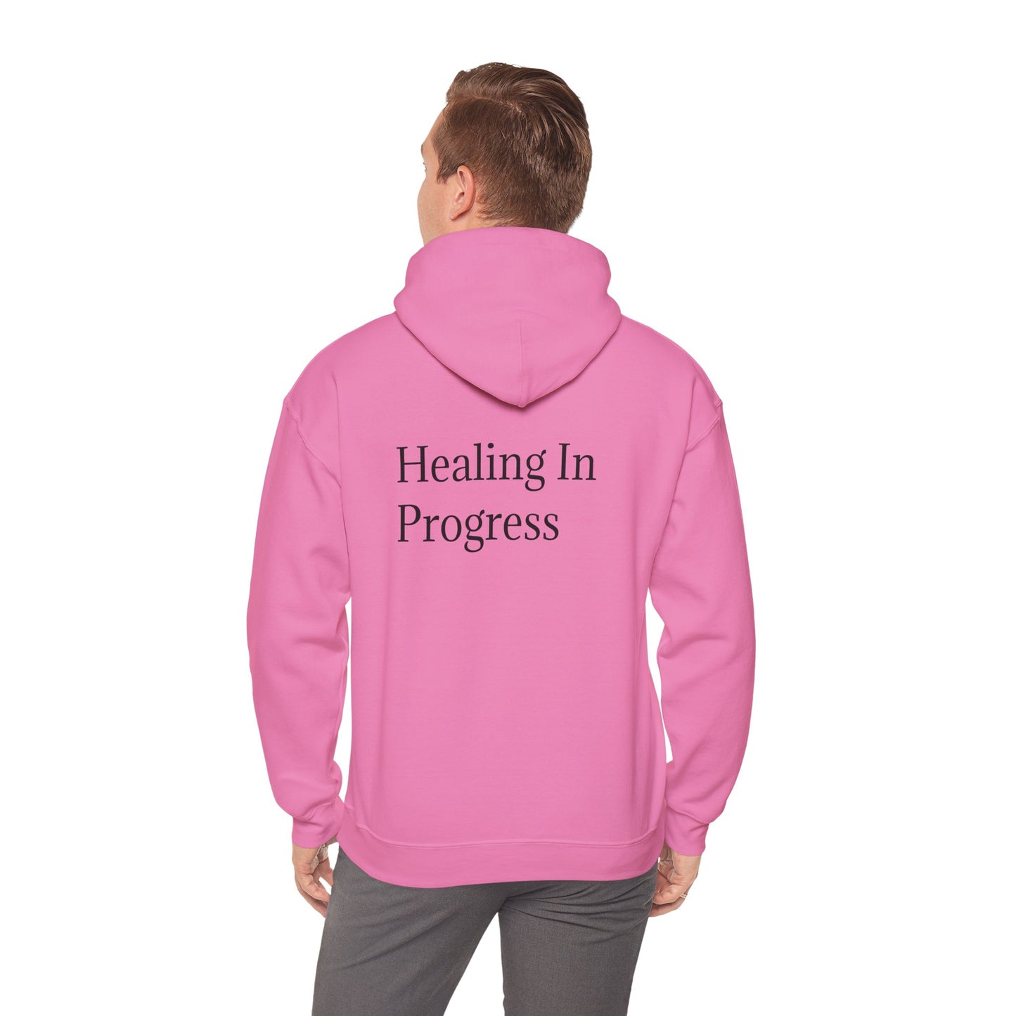 တိုးတက်မှုအတွက် ကုစားခြင်း Unisex Heavy Blend Hoodie - Self-Care &amp; Relaxation အတွက် ဇိမ်ခံအင်္ကျီ