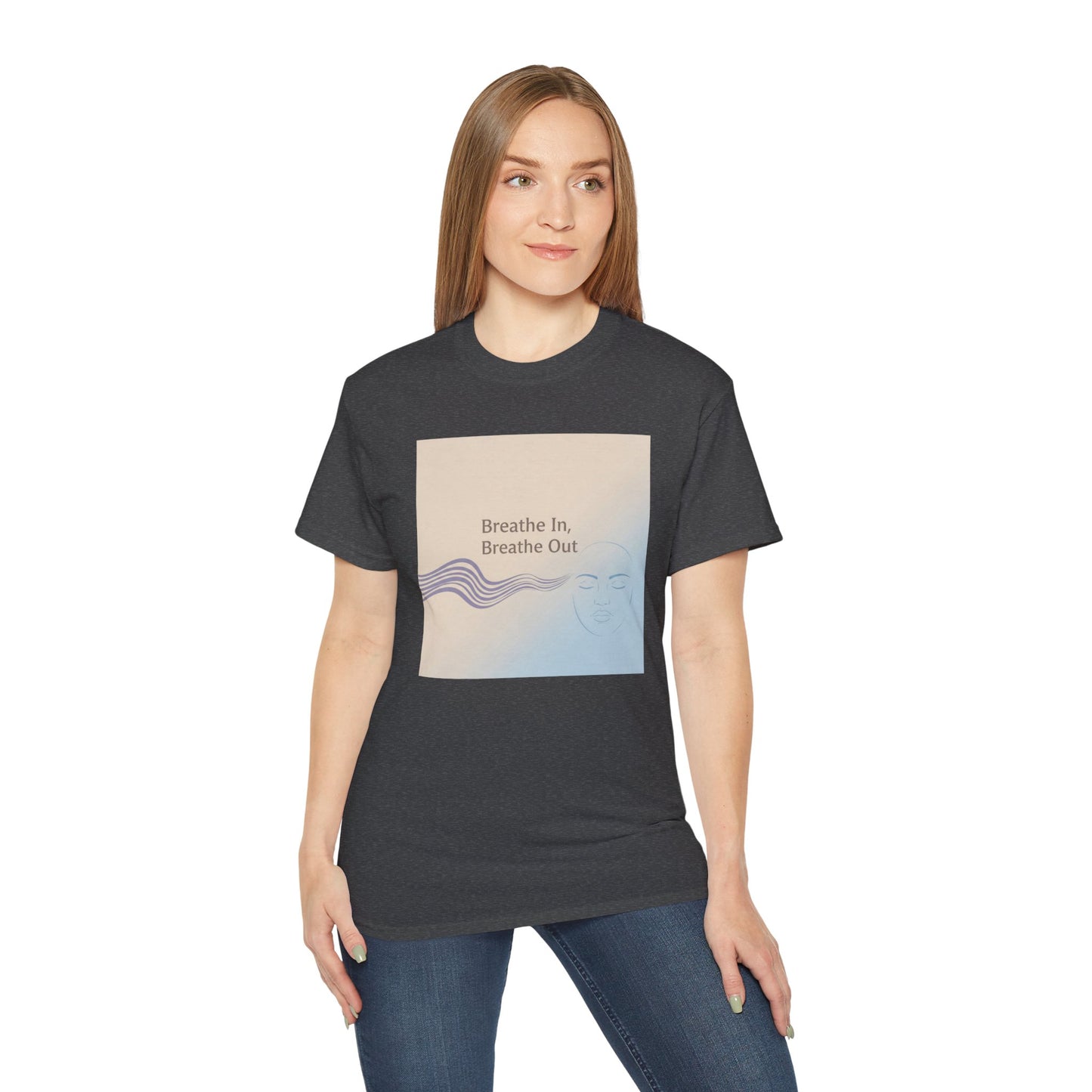 Mindfulness Unisex Ultra Cotton Tee - Breathe In, Breathe Out