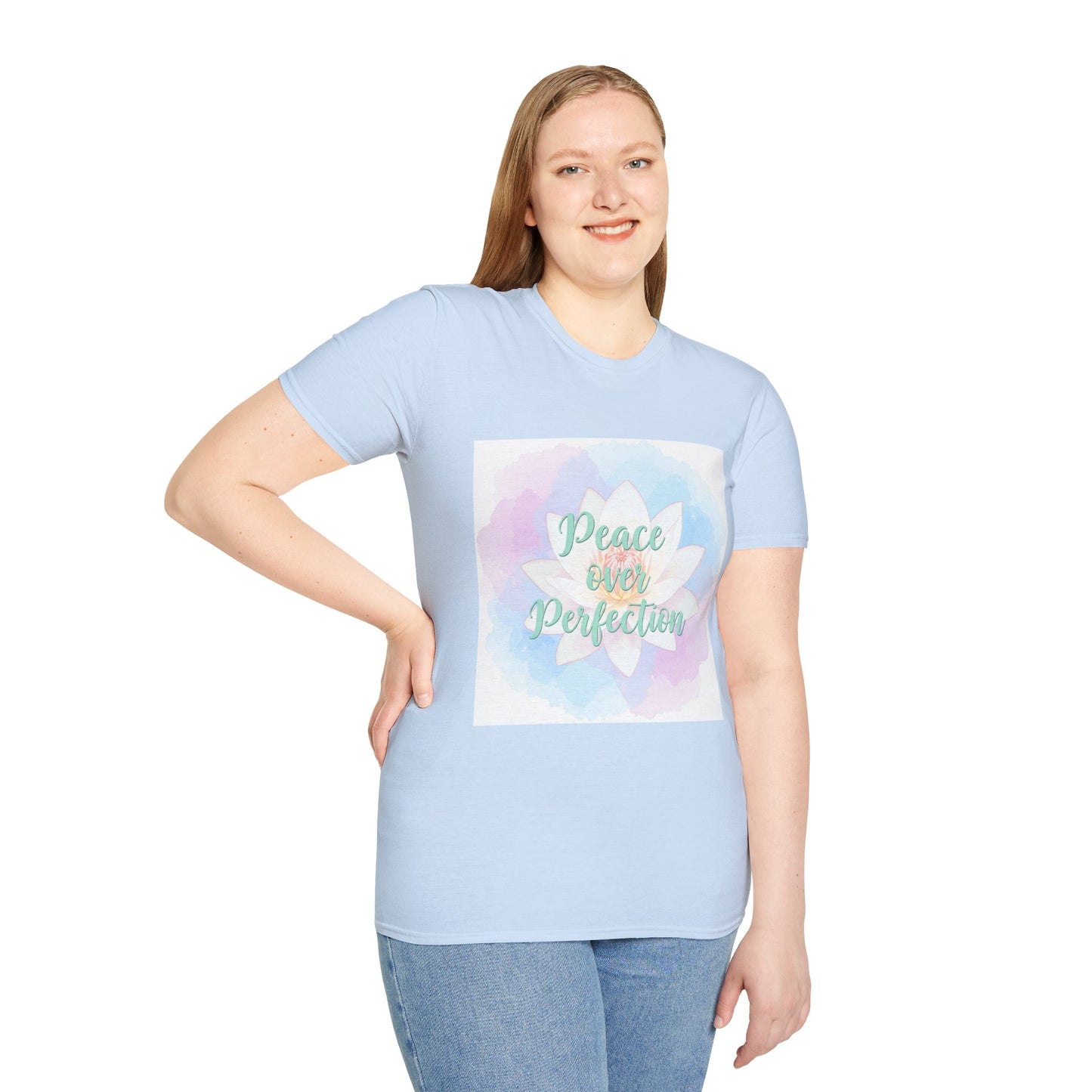 Peace Over Perfection Unisex Softstyle T-Shirt - Inspirational Casual Wear