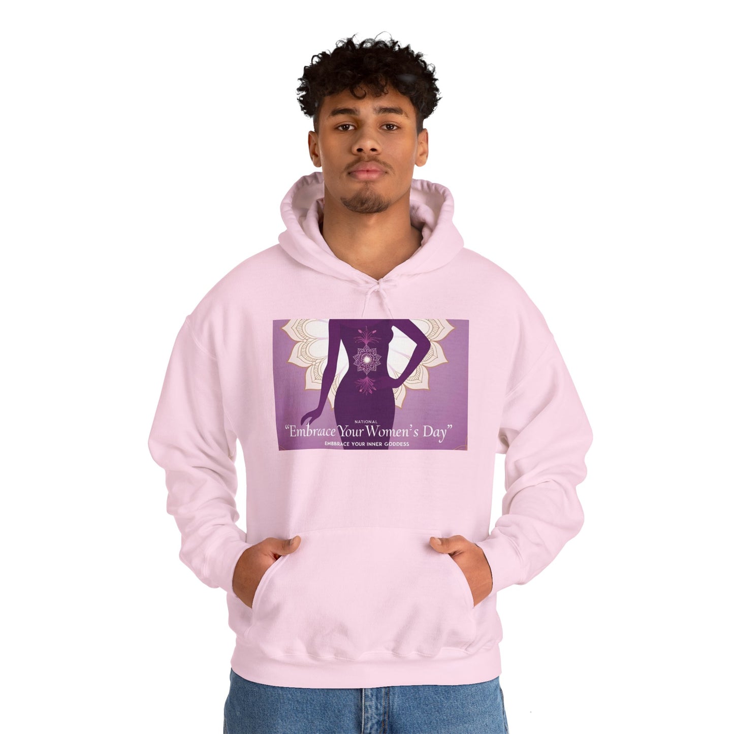 Embrace Your Women's Day Hoodie - Unisex Heavy Blend Sweatshirt