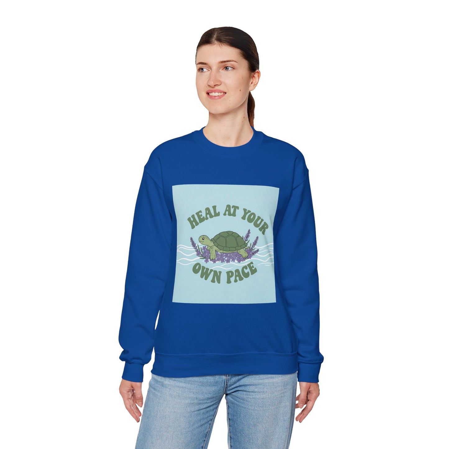 Heal at Your Own Pace Sweatshirt - Unisex Heavy Blend™ Crewneck