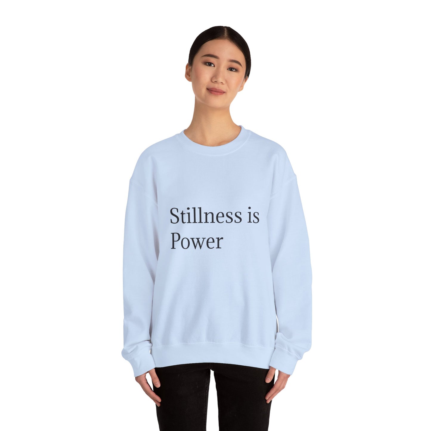 Stillness သည် Power Unisex Heavy Blend™ Crewneck Sweatshirt ဖြစ်သည်။