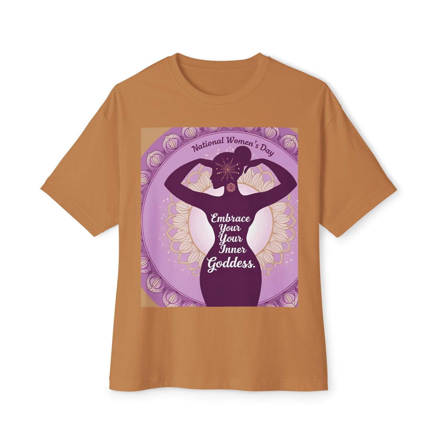 Embrace Your Inner Goddess Tee - Women's Day Boxy T-Shirt