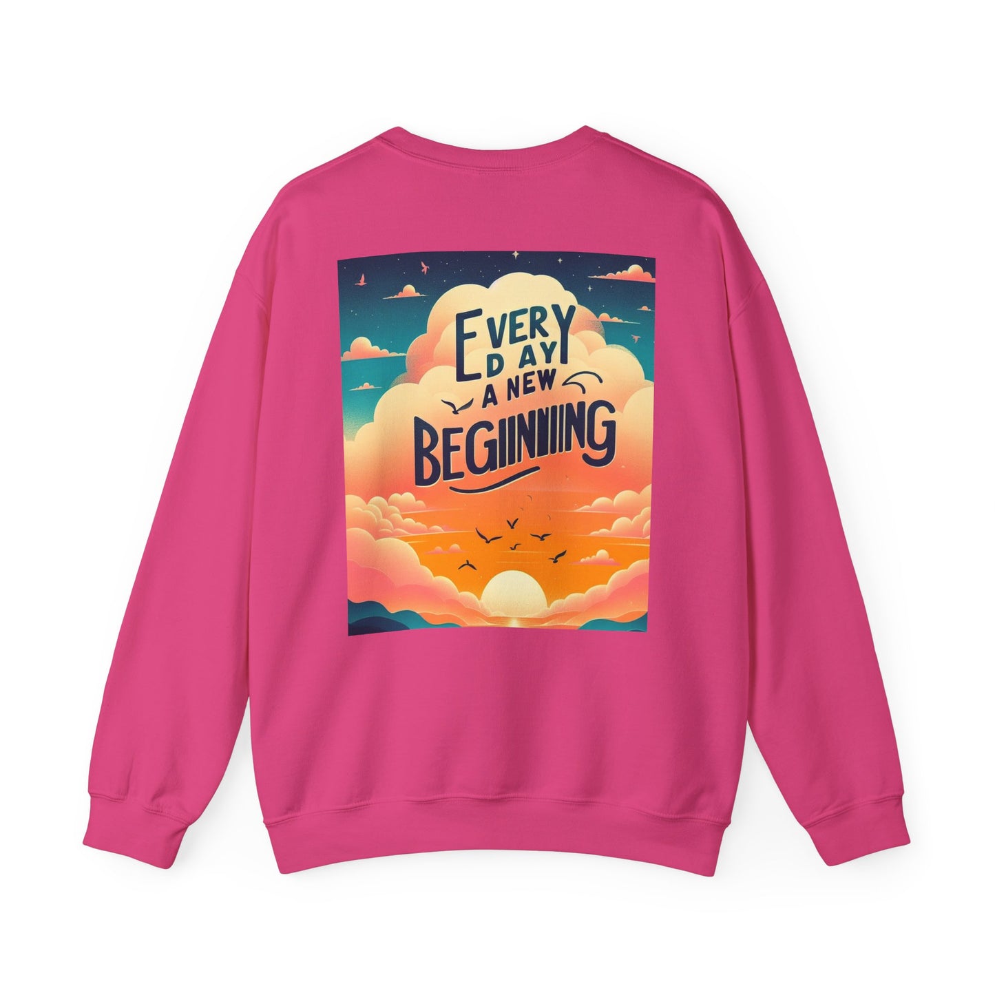 Inspirerende Crewneck-trui - Elke dag 'n nuwe begin