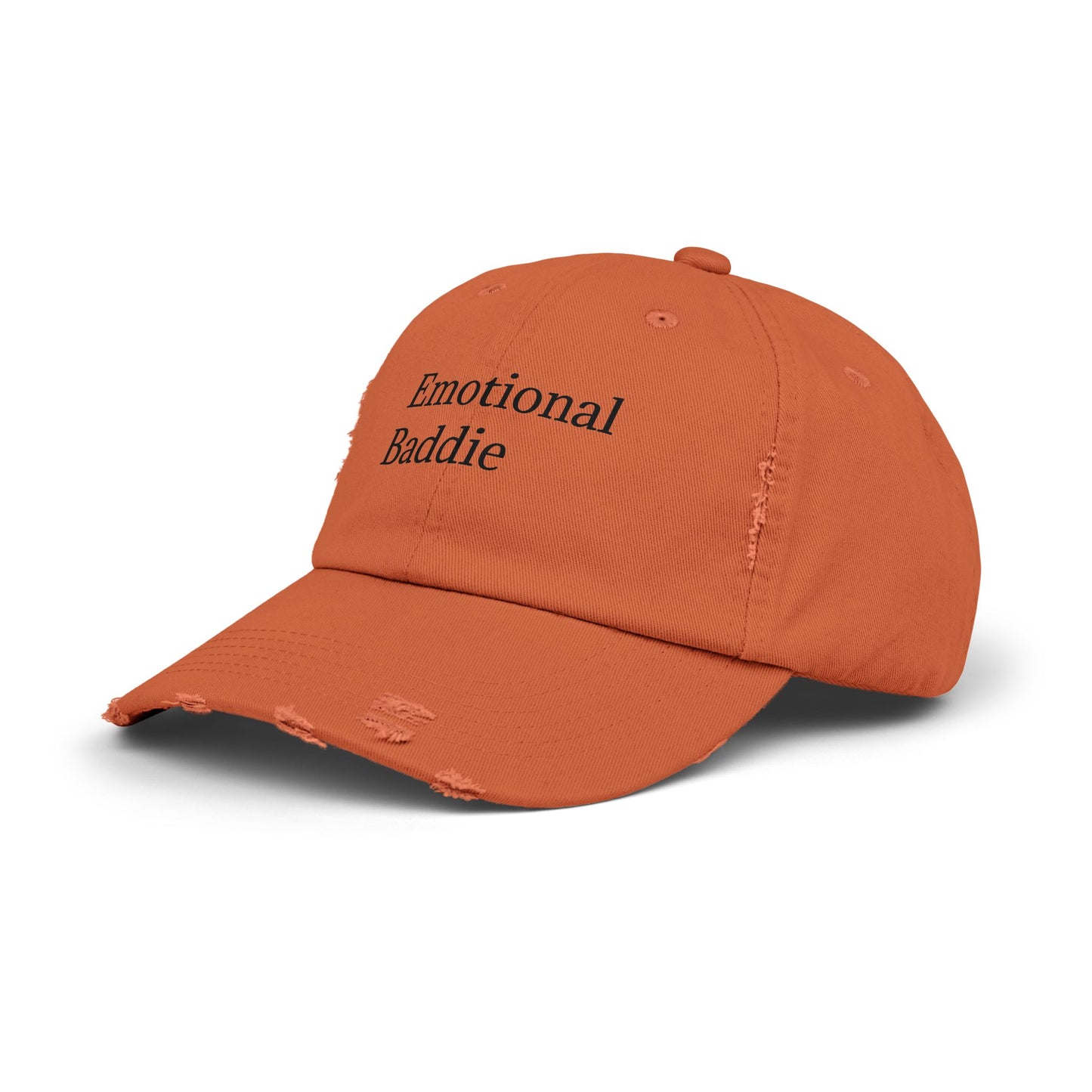 Emotional Baddie Distressed Unisex Cap – Trendy Casual Headwear