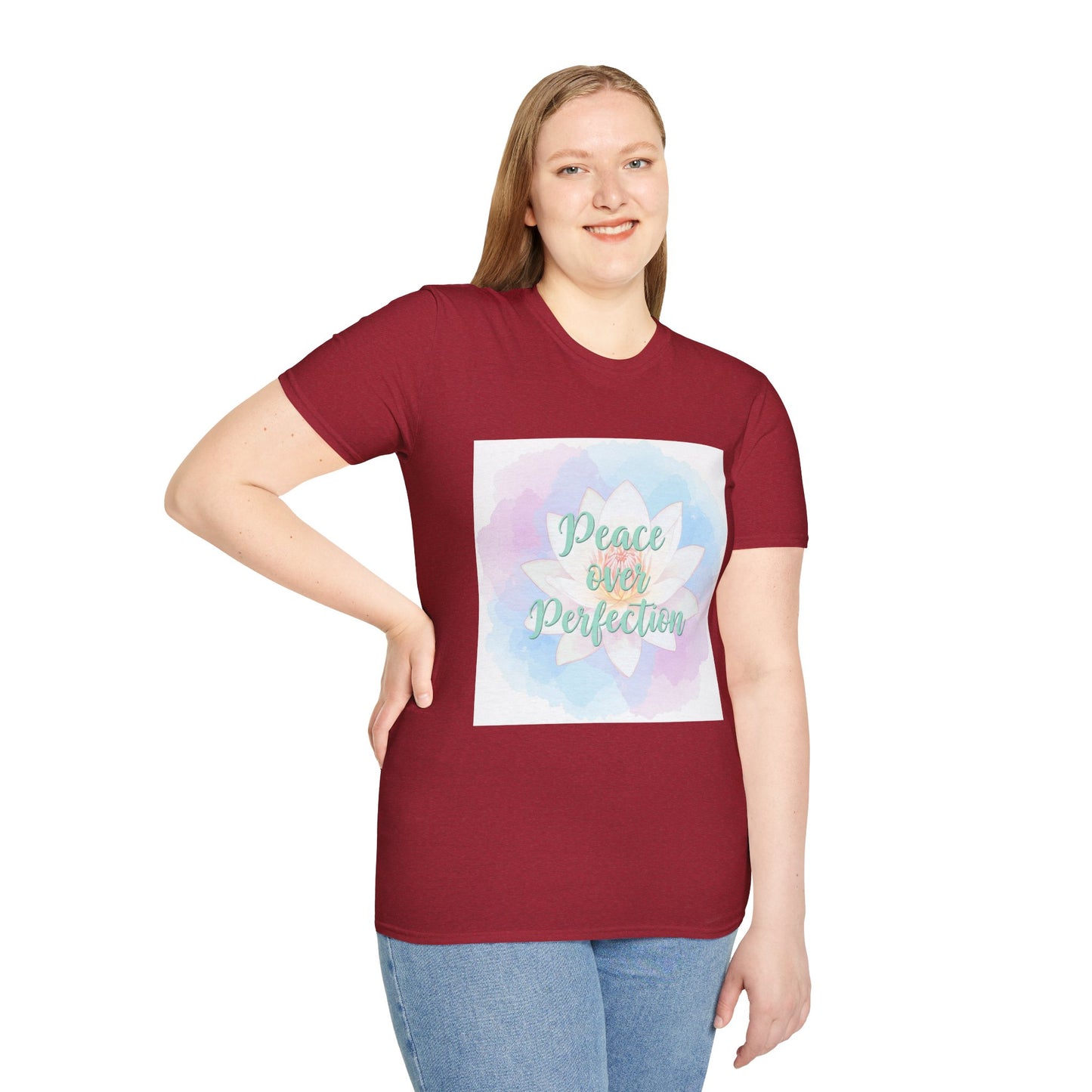 Peace Over Perfection Unisex Softstyle T-Shirt - Inspirational Casual Wear