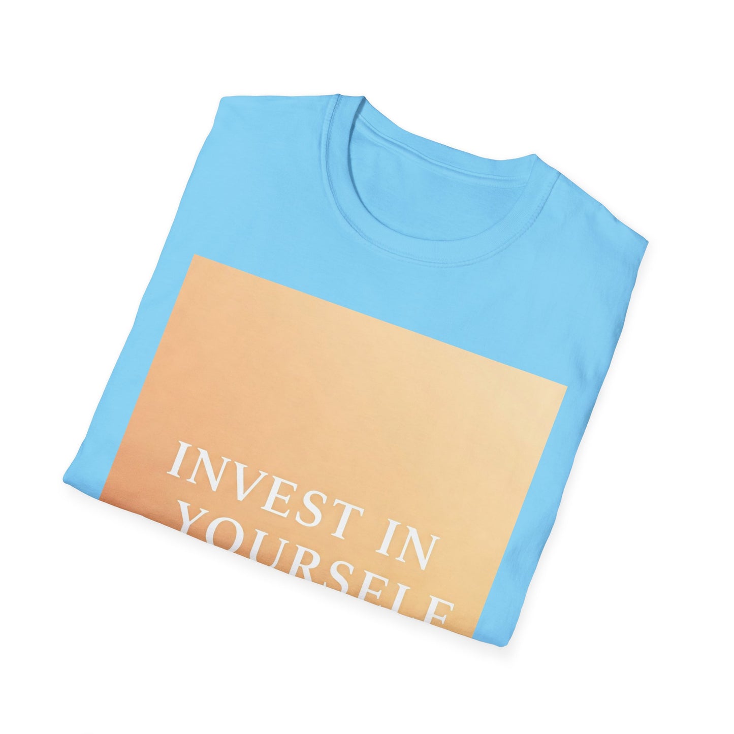 Front Print Design "Invest in Yourself" T-Shirt