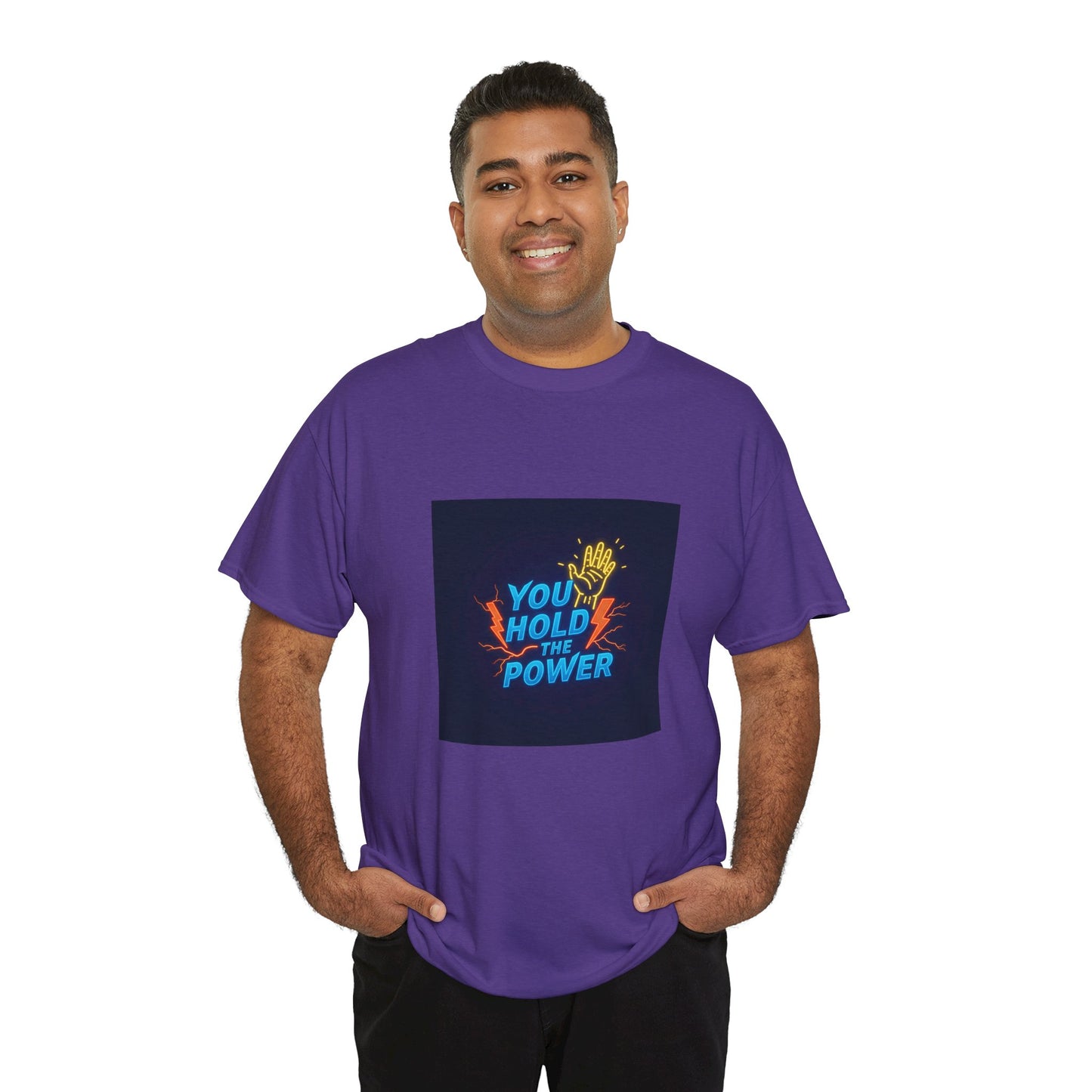 Empowering Unisex Heavy Cotton Tee - "You Hold the Power"