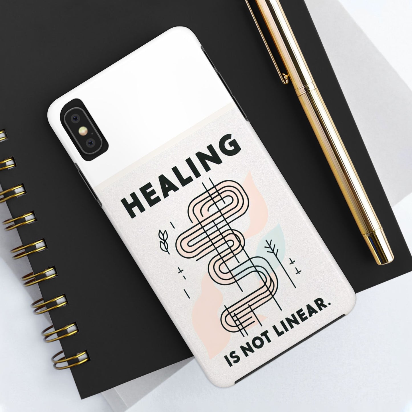 Healing Is Not Linear Tough Phone Case - Durable and Stylish Protection for Your Device