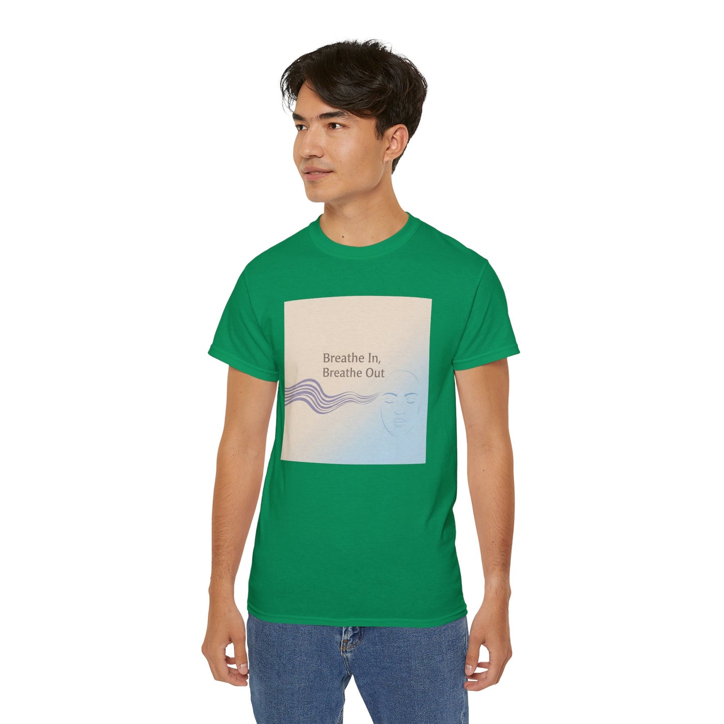 Mindfulness Unisex Ultra Cotton Tee - Breathe In, Breathe Out