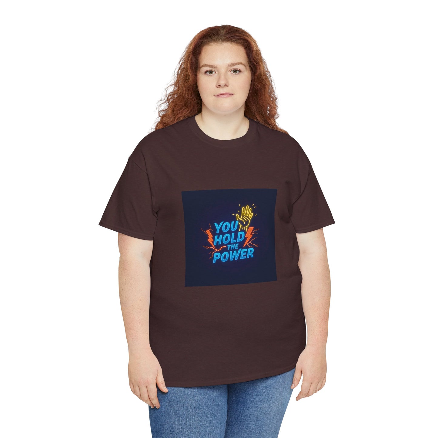 Empowering Unisex Heavy Cotton Tee - "You Hold the Power"