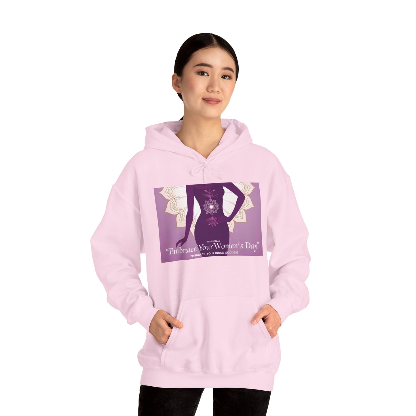 မင်းရဲ့အမျိုးသမီးများနေ့ Hoodie ကို ခင်တွယ်ပါ - Unisex Heavy Blend အင်္ကျီ