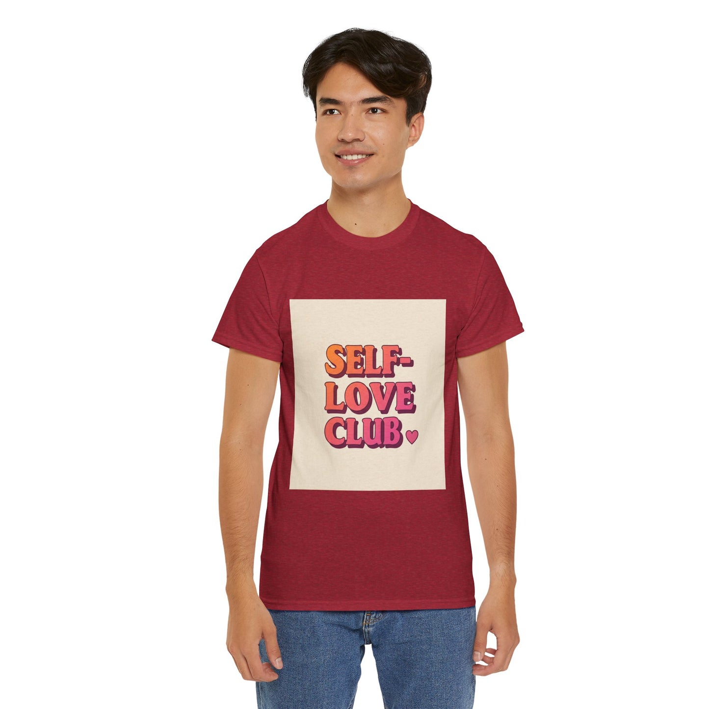 Self-Love Club Unisex Heavy Cotton Tee - Empowerment & Comfort for All