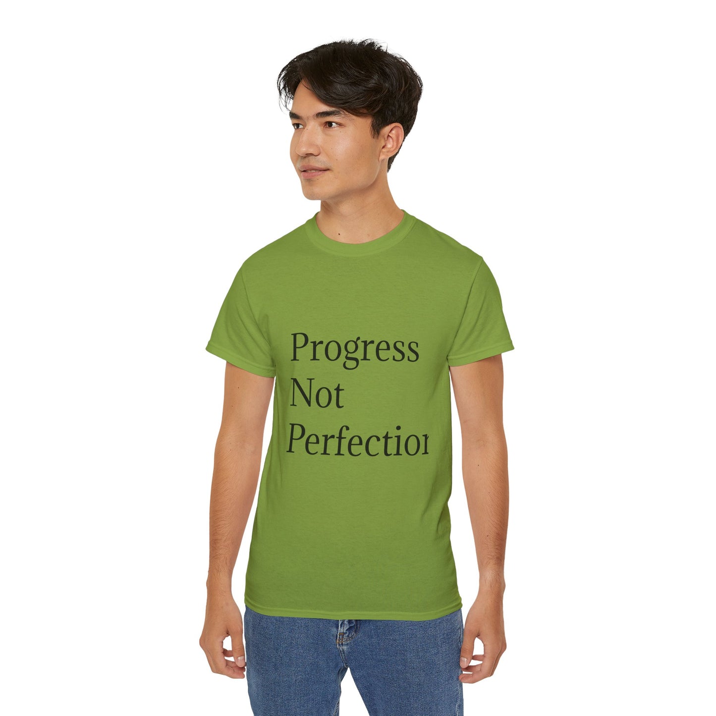 Progress Not Perfection Unisex Ultra Cotton Tee | Motiverende T-hemp vir daaglikse inspirasie