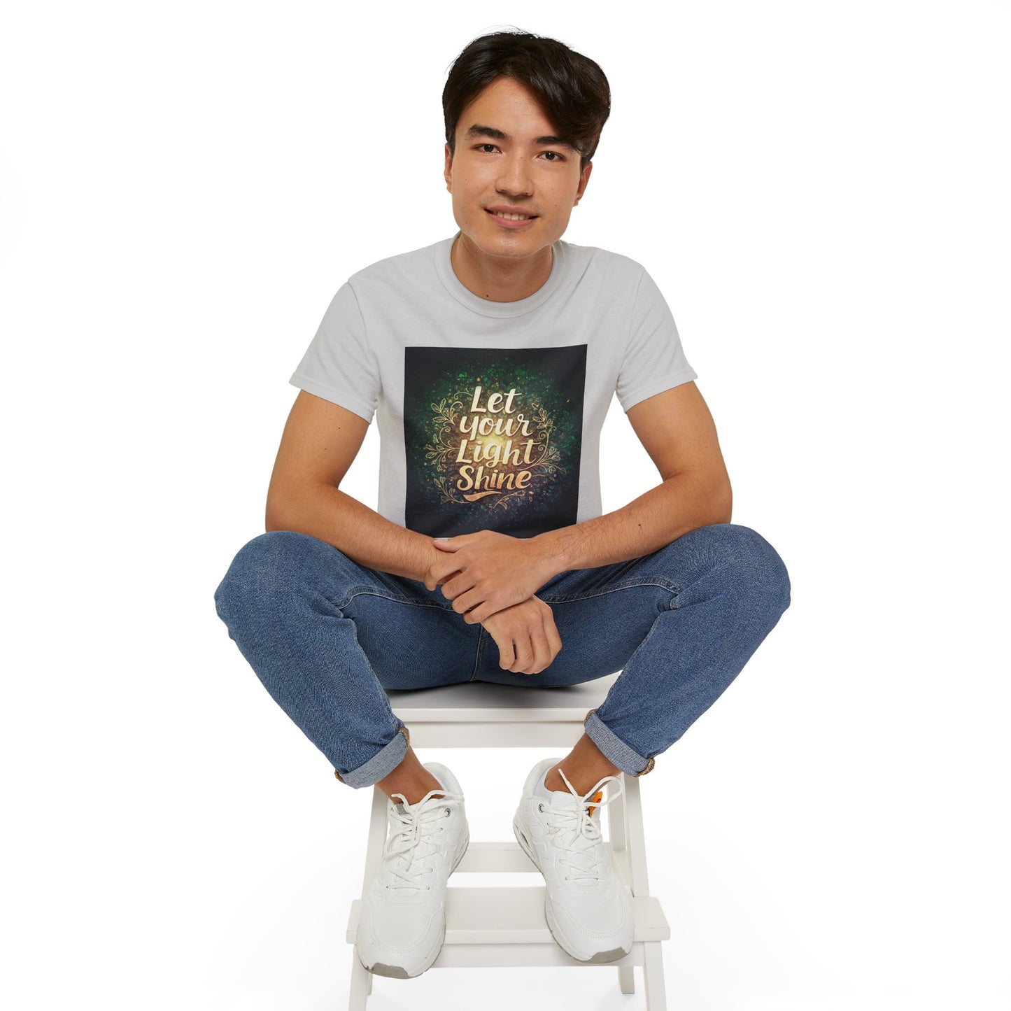 စိတ်အားထက်သန်သော Unisex Ultra Cotton Tee - "မင်းရဲ့အလင်းကို လင်းစေ"