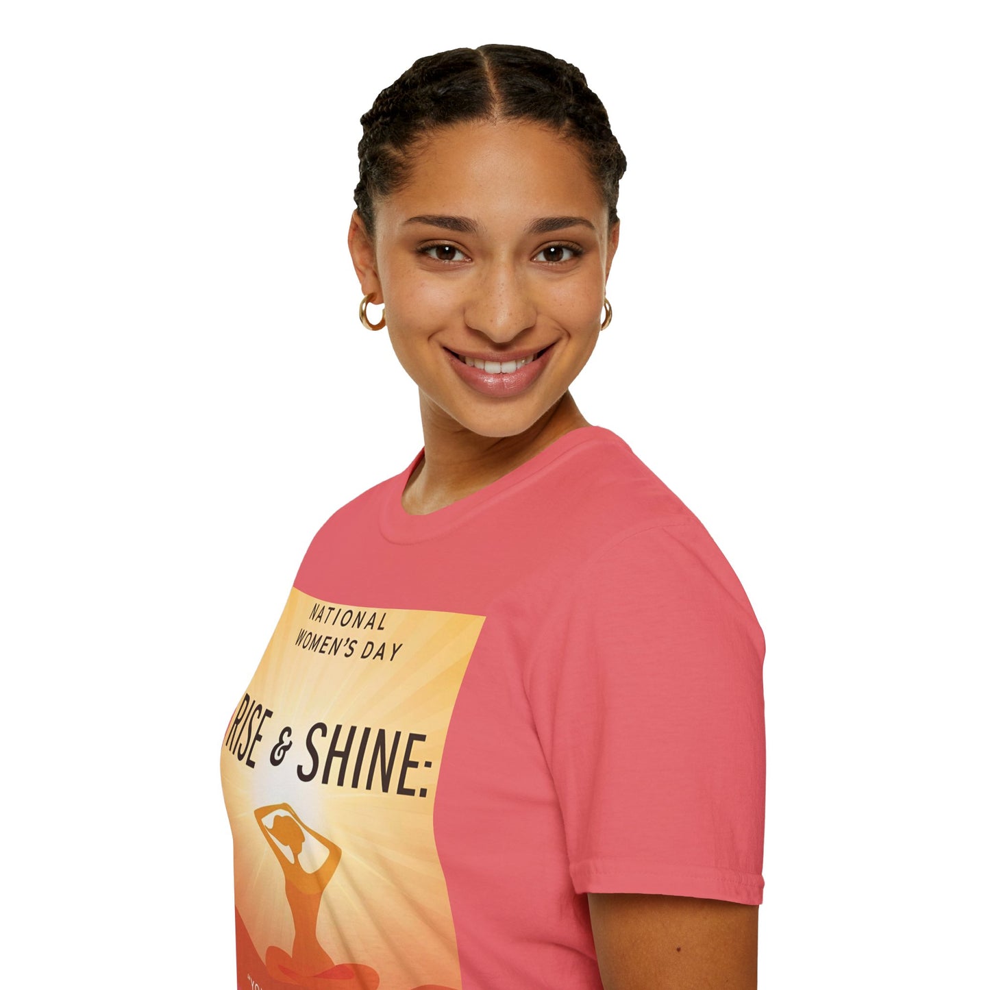 Empowering Women's Day T-Shirt - "Rise & Shine: Your Mind Matters"