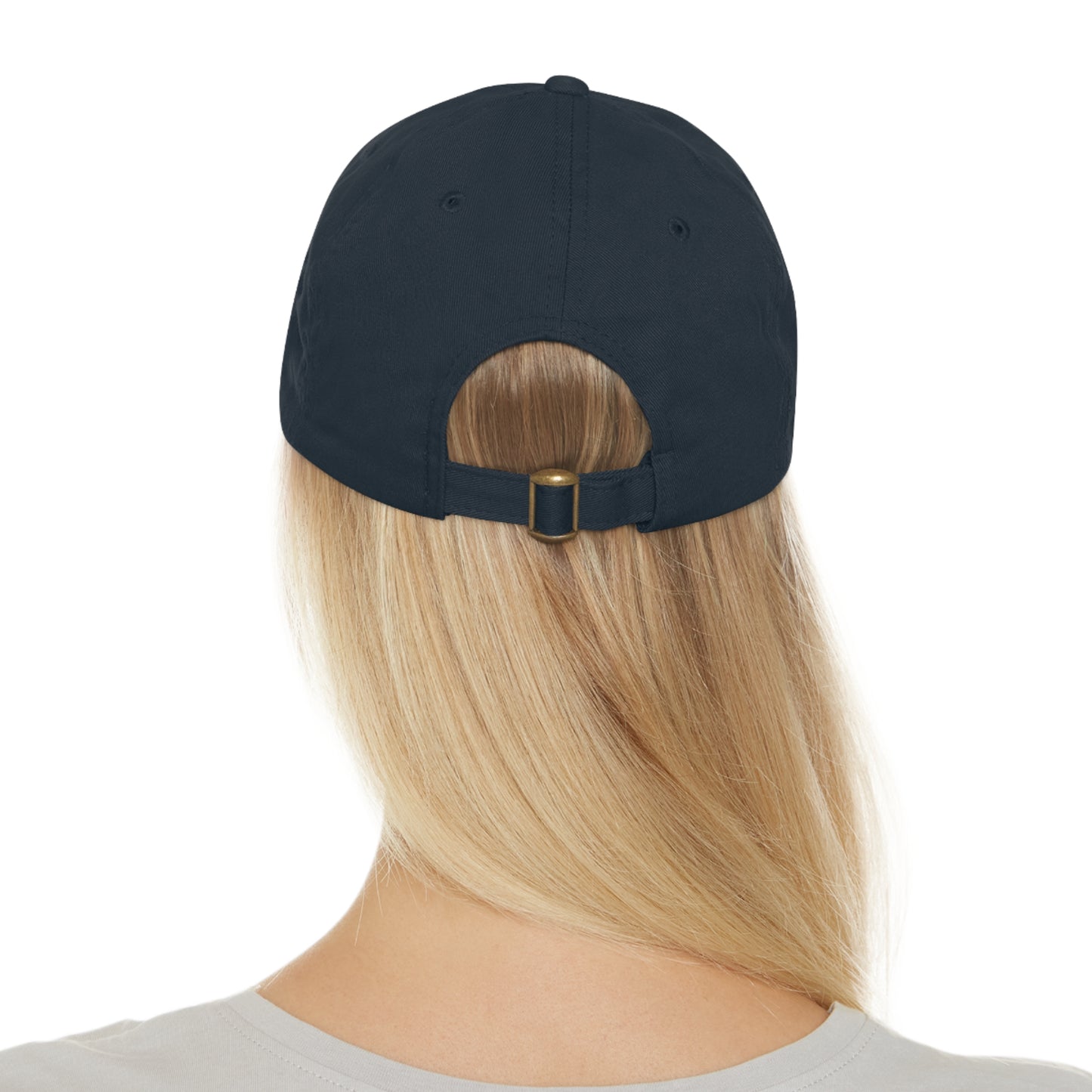 Mental Wealth Dad Hat with Leather Patch - Classic Style Cap for Mindfulness