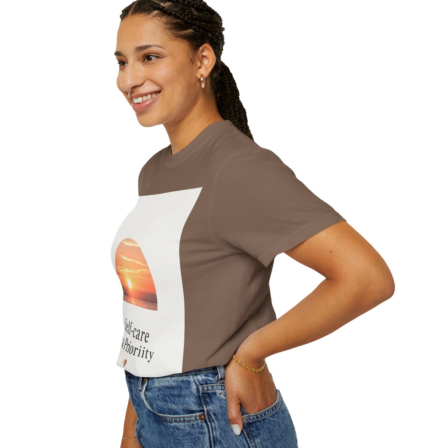 Self-Care Priority Unisex Garment-Dyed T-Shirt