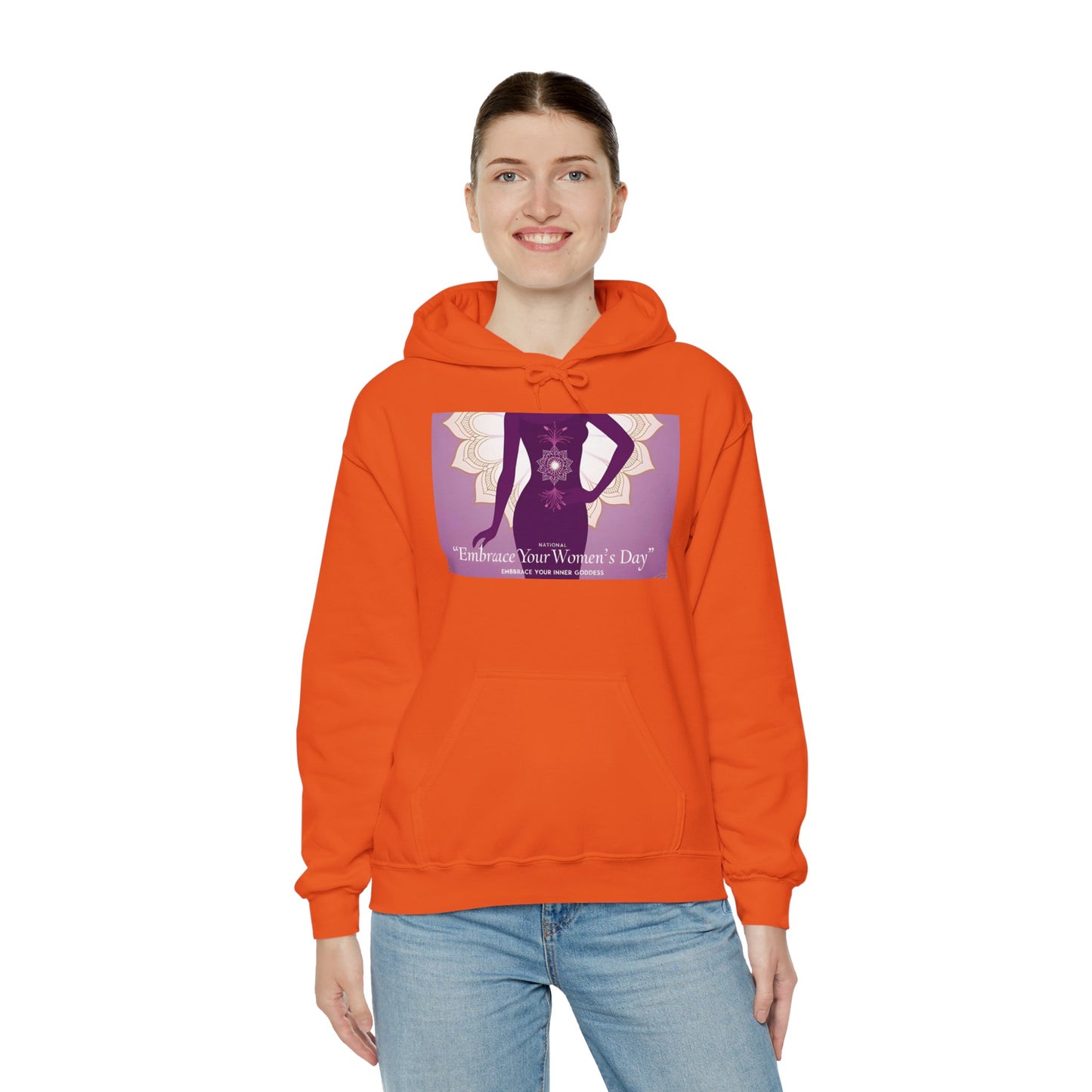 Embrace Your Women's Day Hoodie - Unisex Heavy Blend Sweatshirt