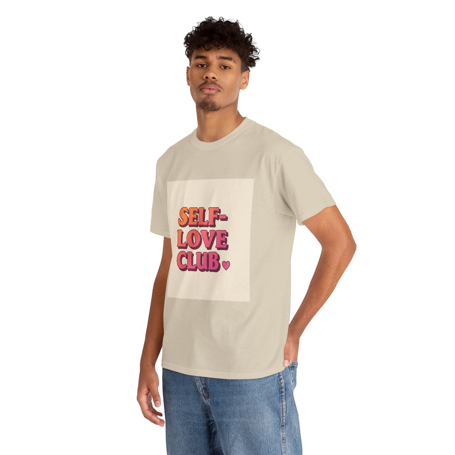 Self-Love Club Unisex Heavy Cotton Tee - Empowerment & Comfort for All