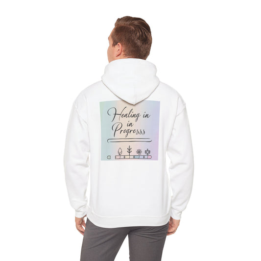 Back Print Design "Healing in Progress" Hoodie