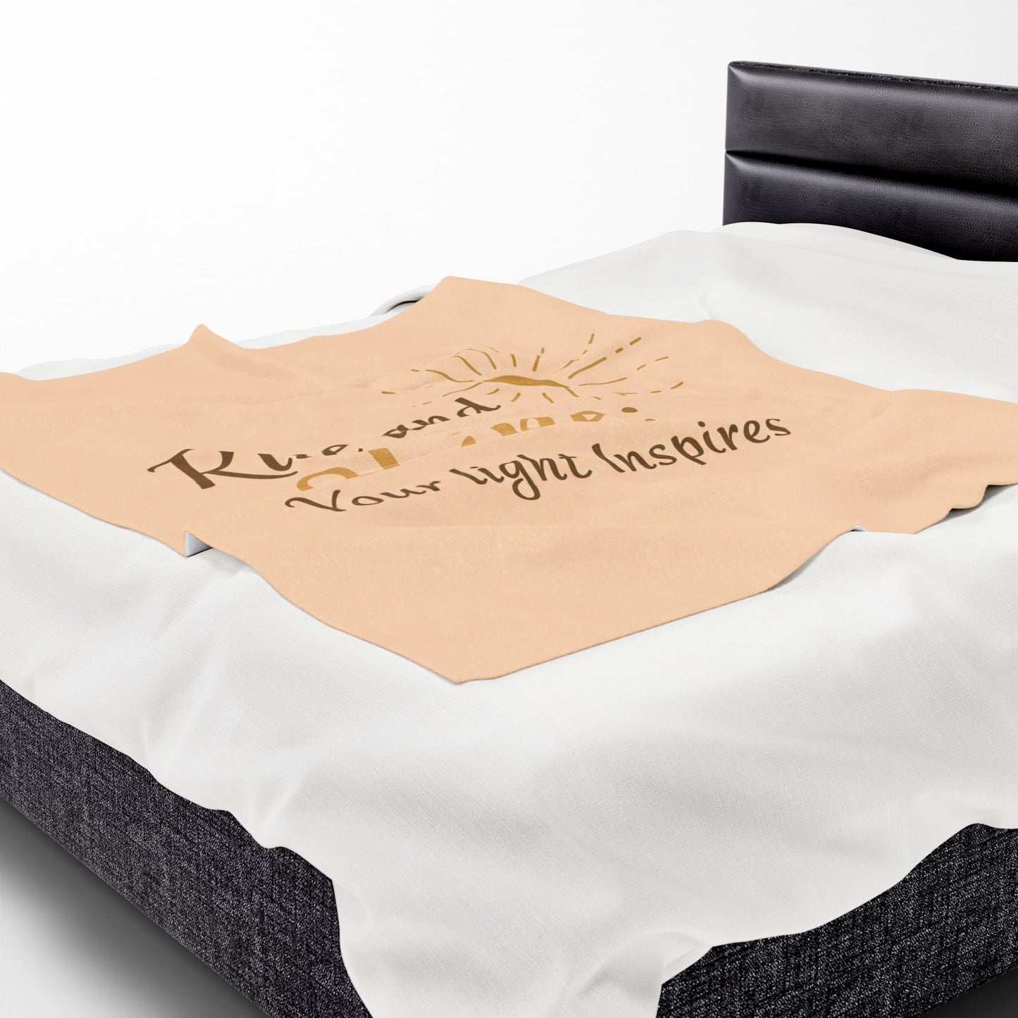 Rise and Shine Velveteen Plush Blanket - နှစ်သိမ့်မှုနှင့် စိတ်အားထက်သန်မှုအတွက် လှုံ့ဆော်မှုဖြစ်စေသော ဇိမ်ခံပစ်ခြင်း