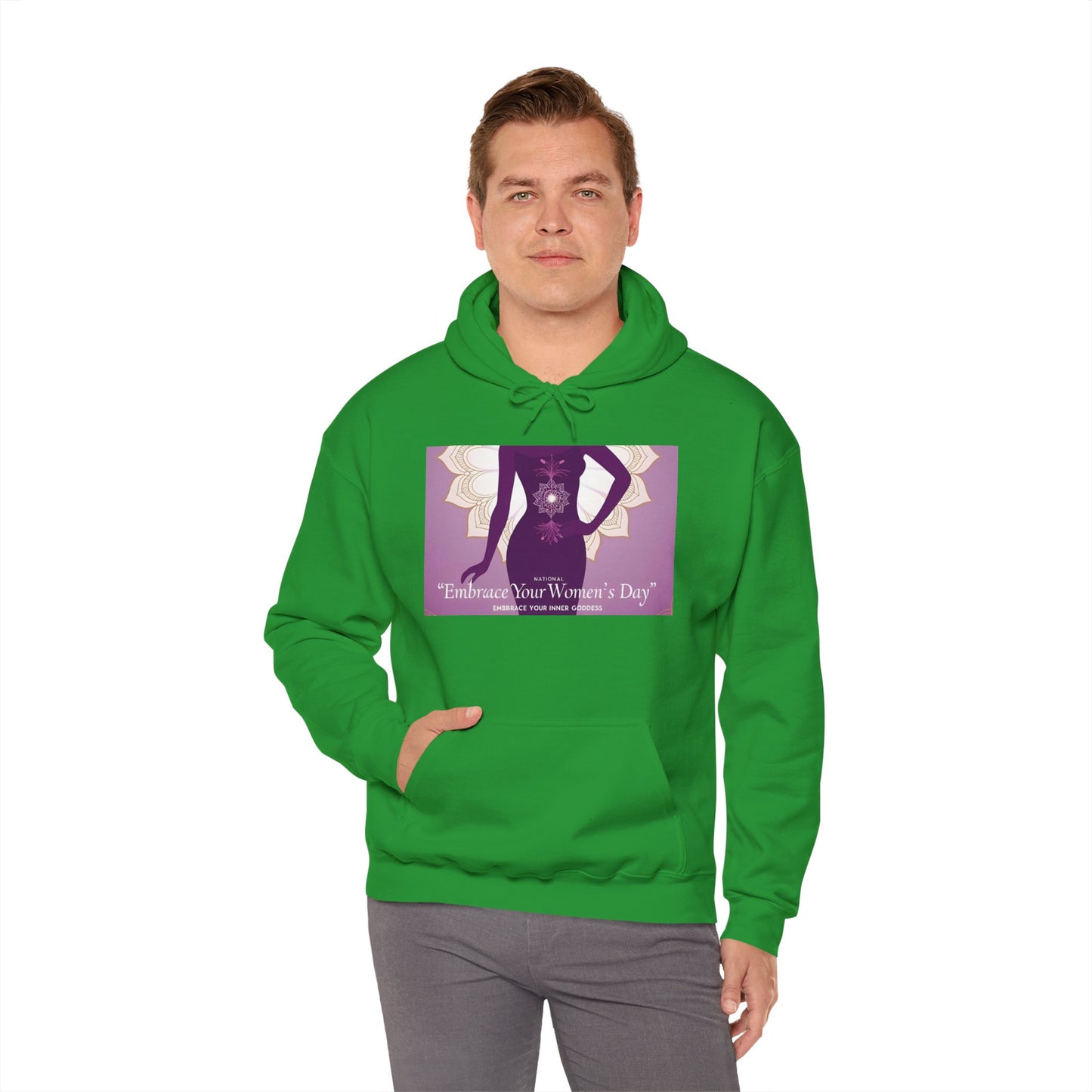 Embrace Your Women's Day Hoodie - Unisex Heavy Blend Sweatshirt