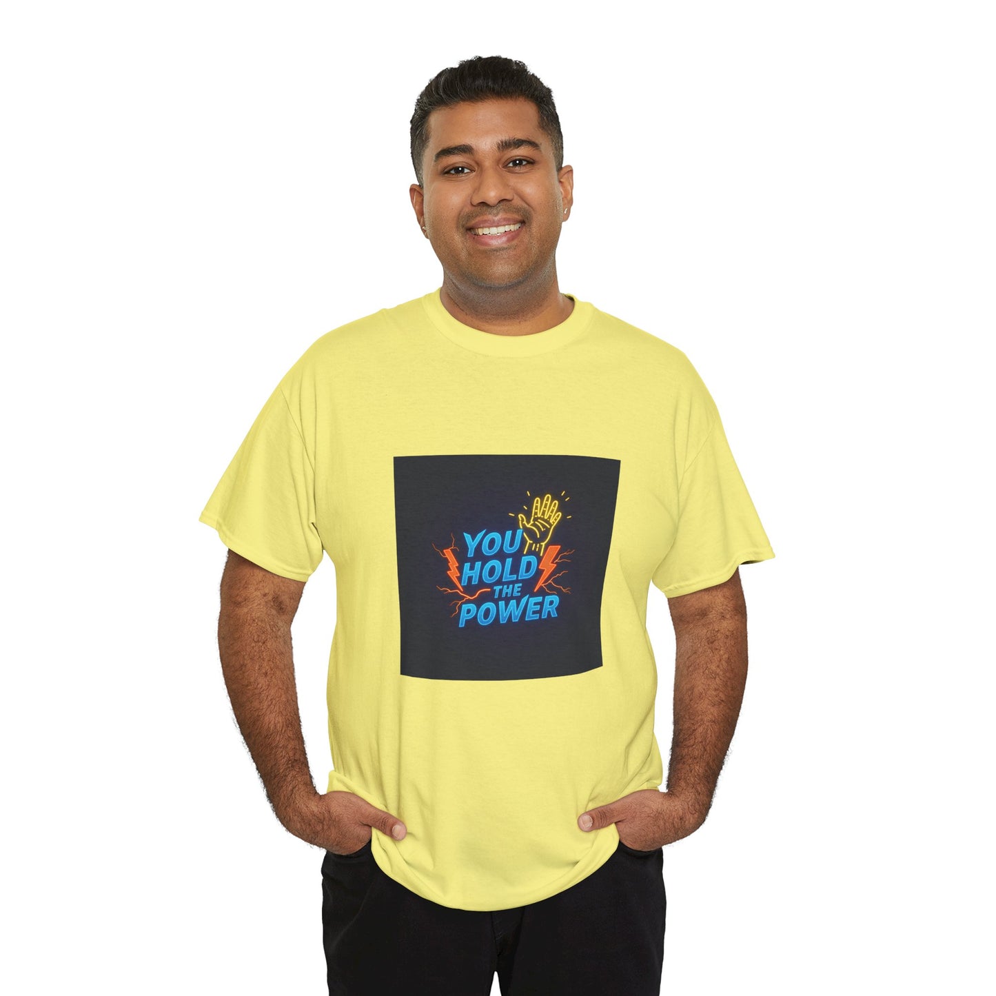 Empowering Unisex Heavy Cotton Tee - "You Hold the Power"