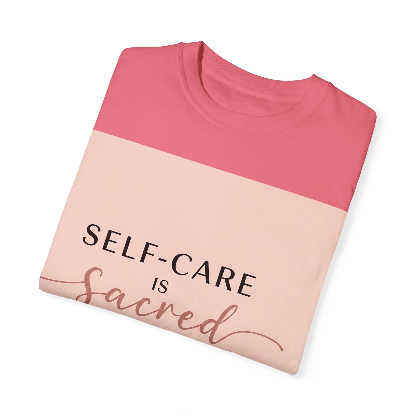 Self-Care သည် Sacred Unisex Garment-Dyed T-Shirt ဖြစ်သည်။