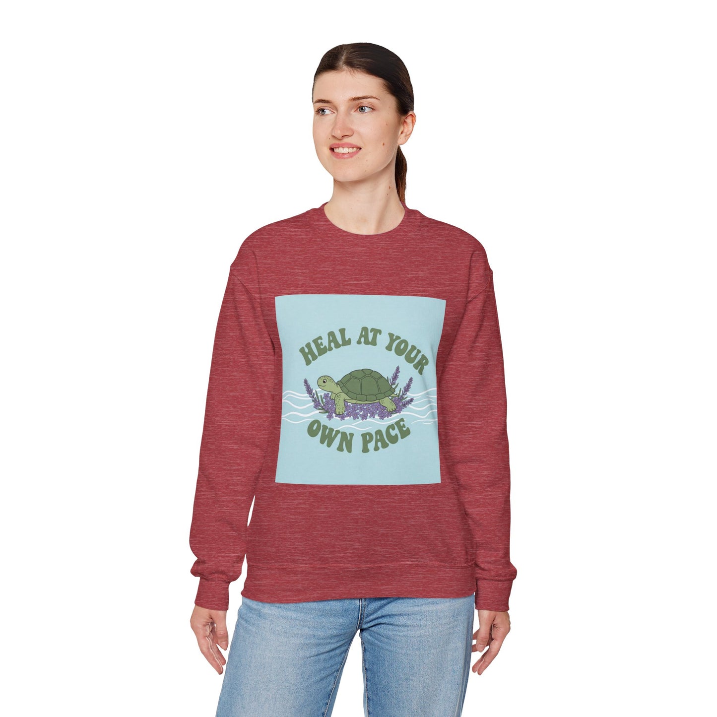 Heal at Your Own Pace Sweatshirt - Unisex Heavy Blend™ Crewneck