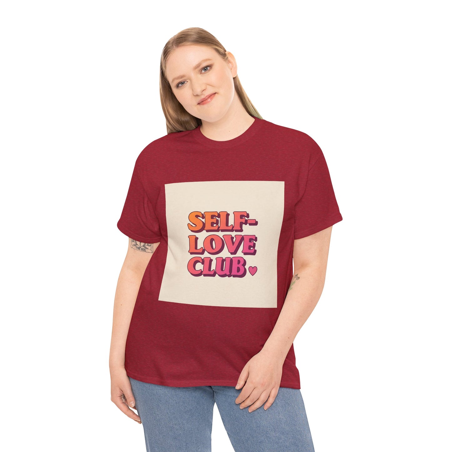 Self-Love Club Unisex Heavy Cotton Tee - Empowerment & Comfort for All