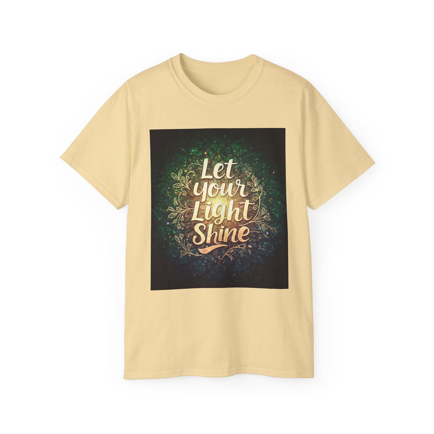 Inspirational Unisex Ultra Cotton Tee - "Let Your Light Shine"